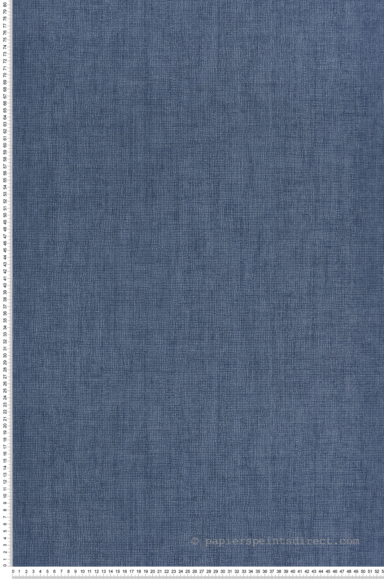 Papier peint Faux Uni Textile bleu marine - Jaipur de Montecolino | Réf. MC-26489