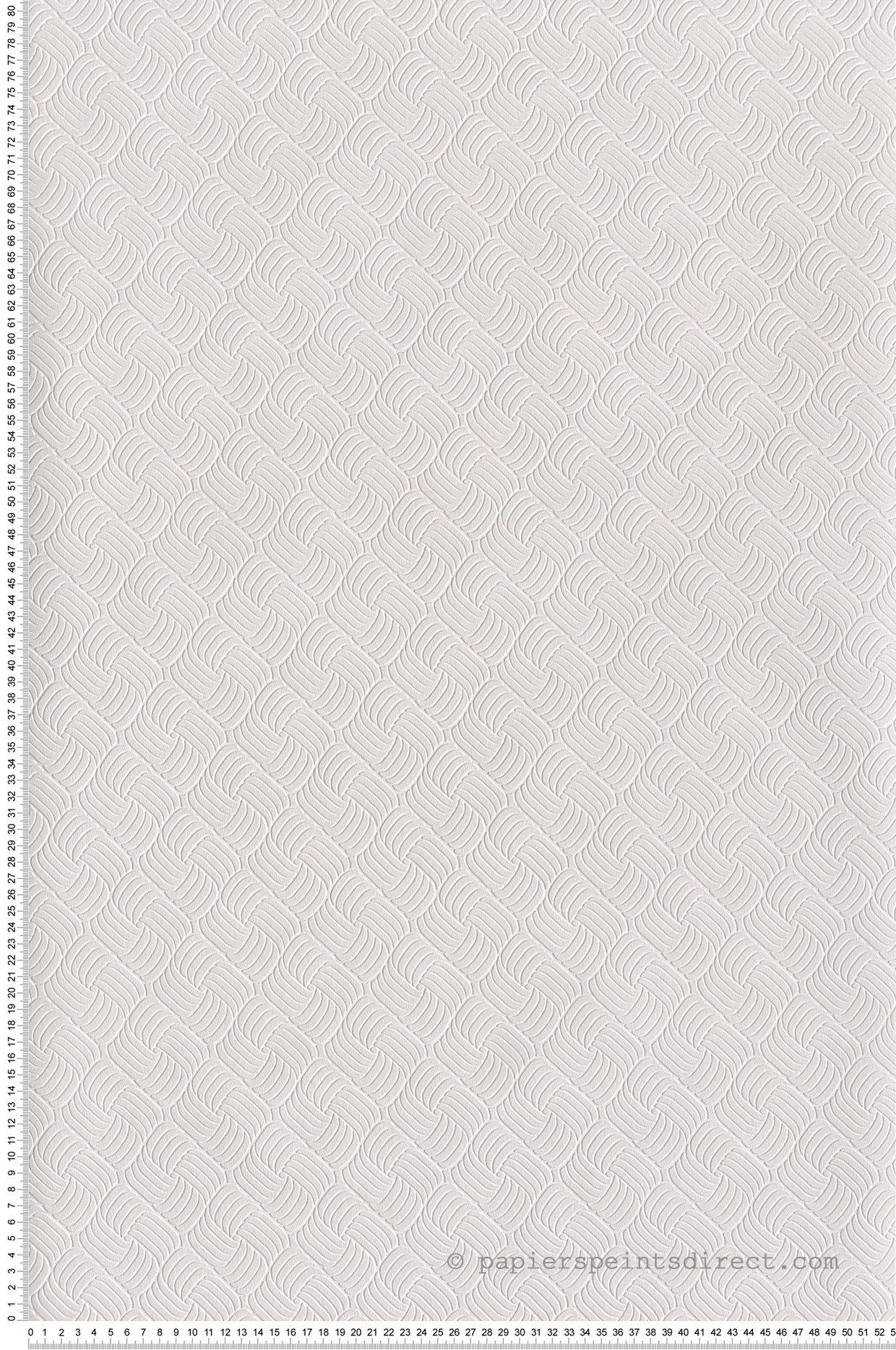 Papier peint Boudoir blanc gris - Melody de Lutèce | Réf. LTC-51197307