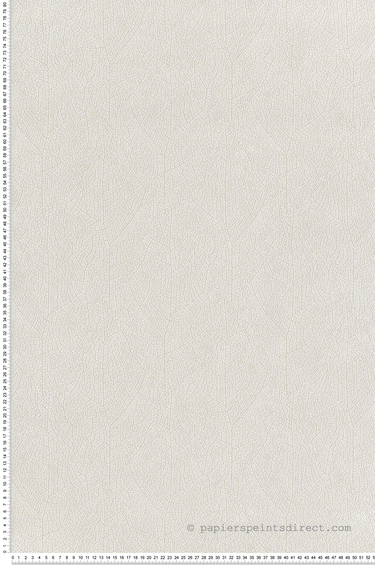 Papier peint Feuille Nervure Nola camomille - Vegetals de Casadéco | Réf. VEGE201281101