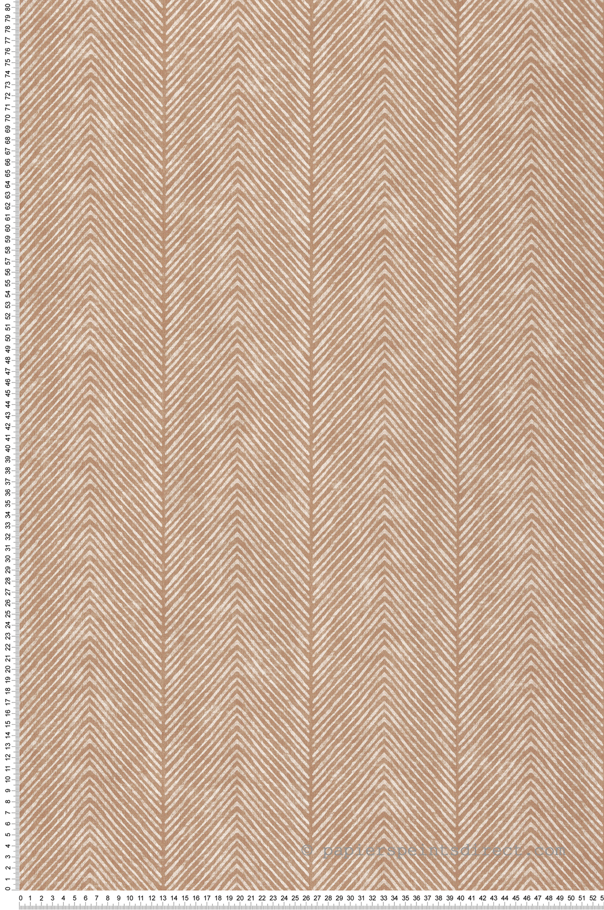 Papier Peint Chevrons Ethnique terracotta - Nomade d'Ugépa | Réf. UGP-M69205