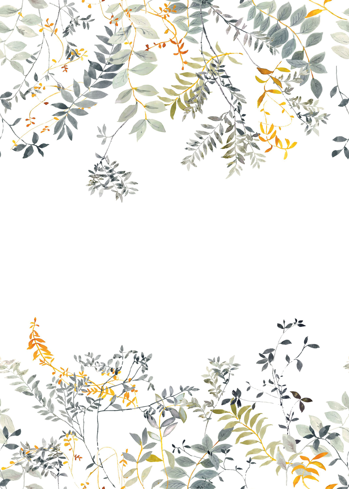 Papier peint panoramique Plante Vue du Ciel M vert 200X280 - Wonderwalls 2 de Casadéco | Réf. WDWD200097603