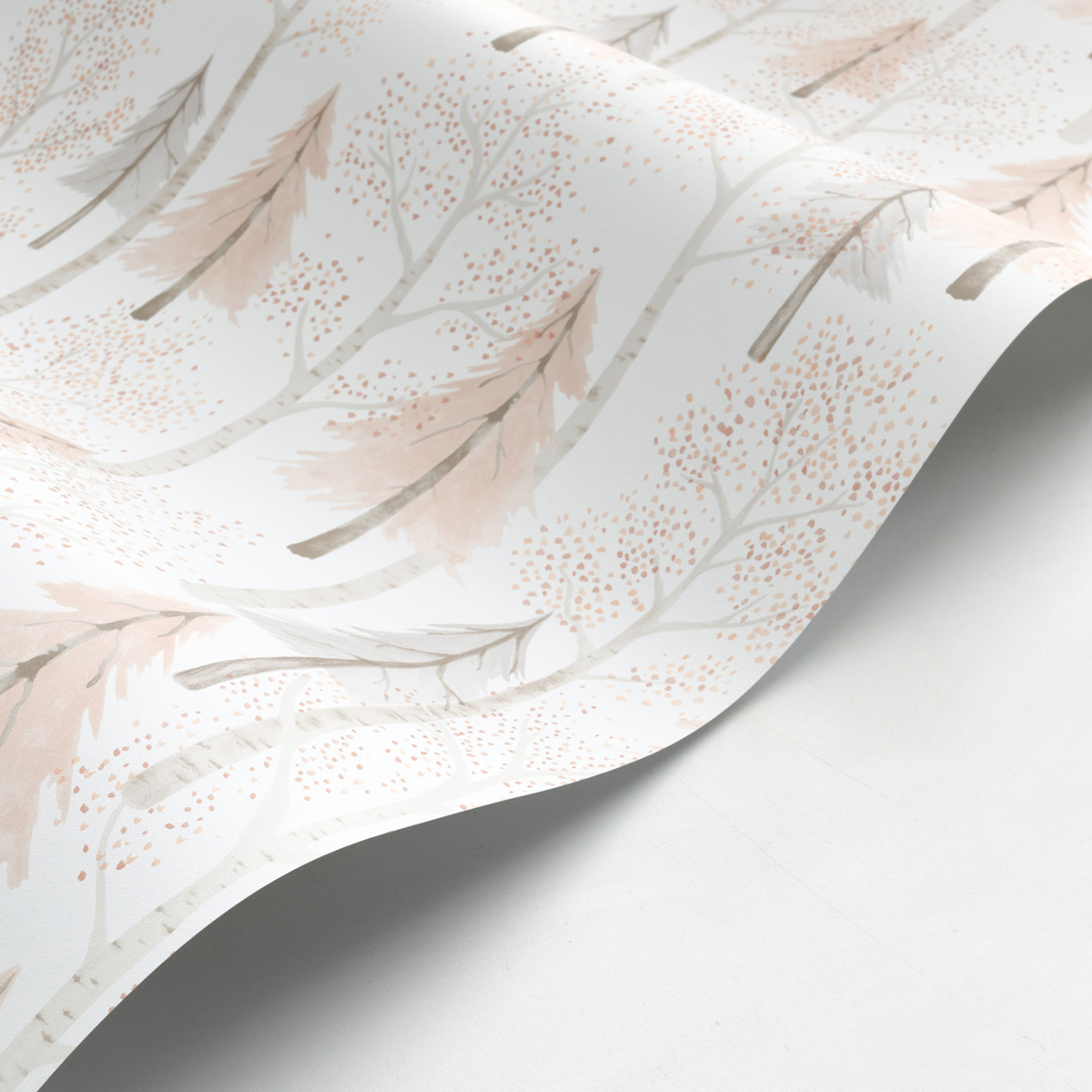 Papier peint Sapin Forêt gris rose - Once Upon A Time de Casadéco | Réf. OUAT88241732