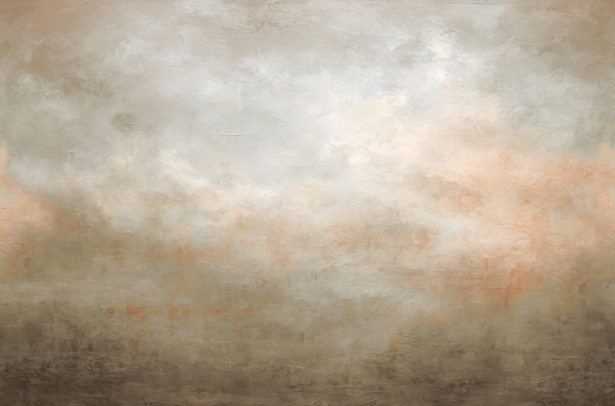 Papier peint panoramique Ciel Brumeux Dawn beige - Panorama 2 de Lutèce | Réf. LTC-PAN1722C