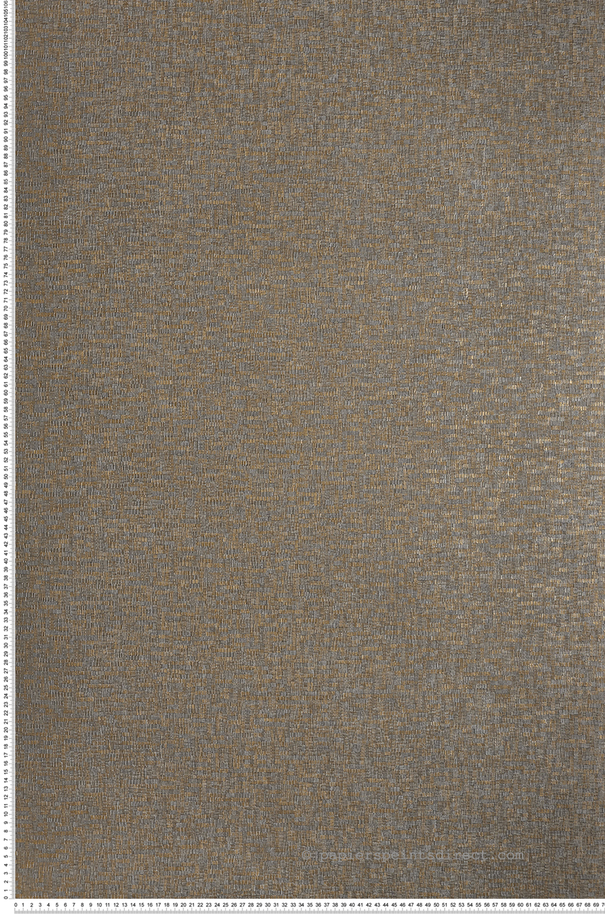 Papier peint Tissage Tessela acier et doré - Alliages de Casamance | Réf. CAS-75042864