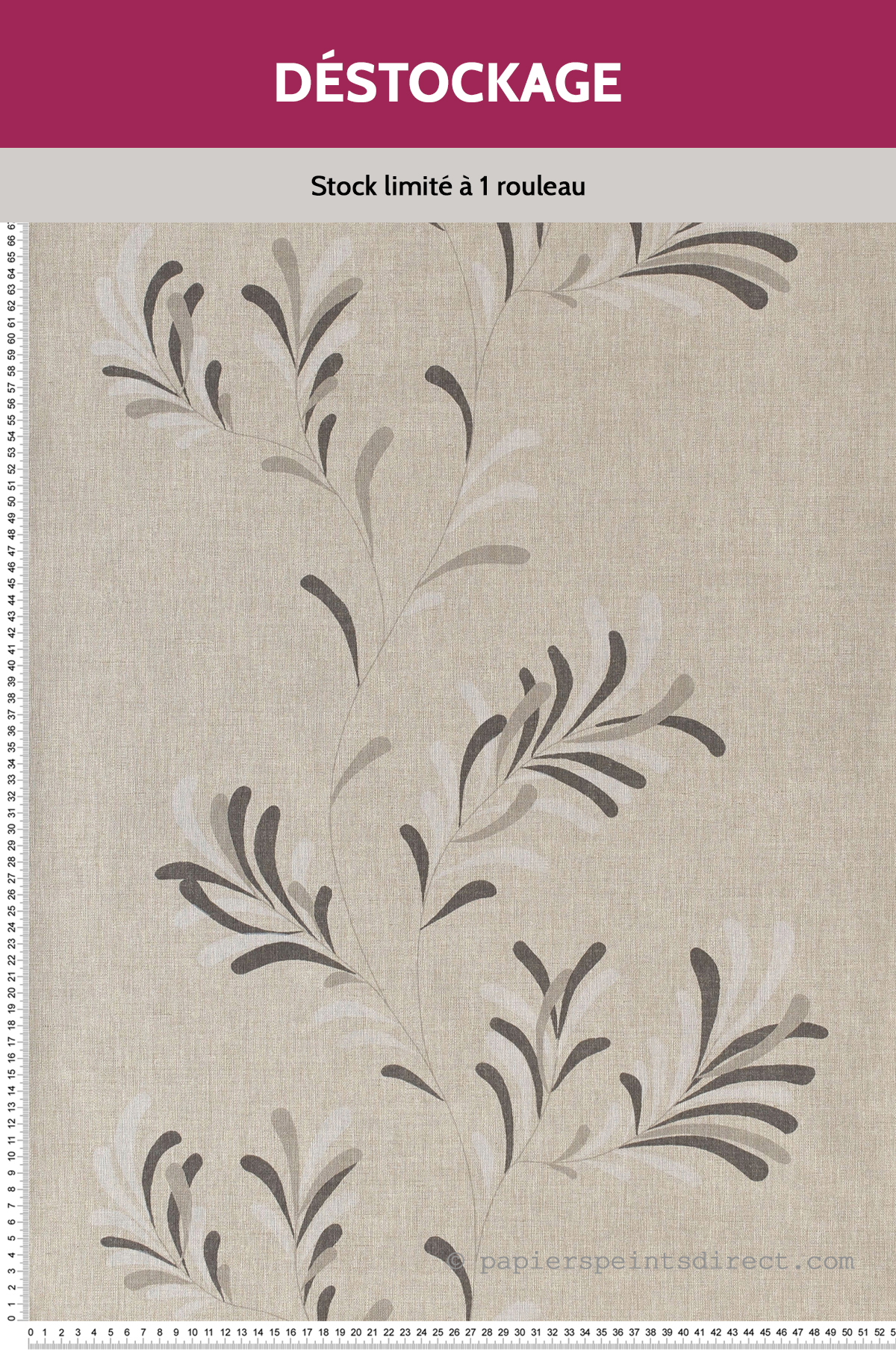 Papier Peint Destockage - Victor noir