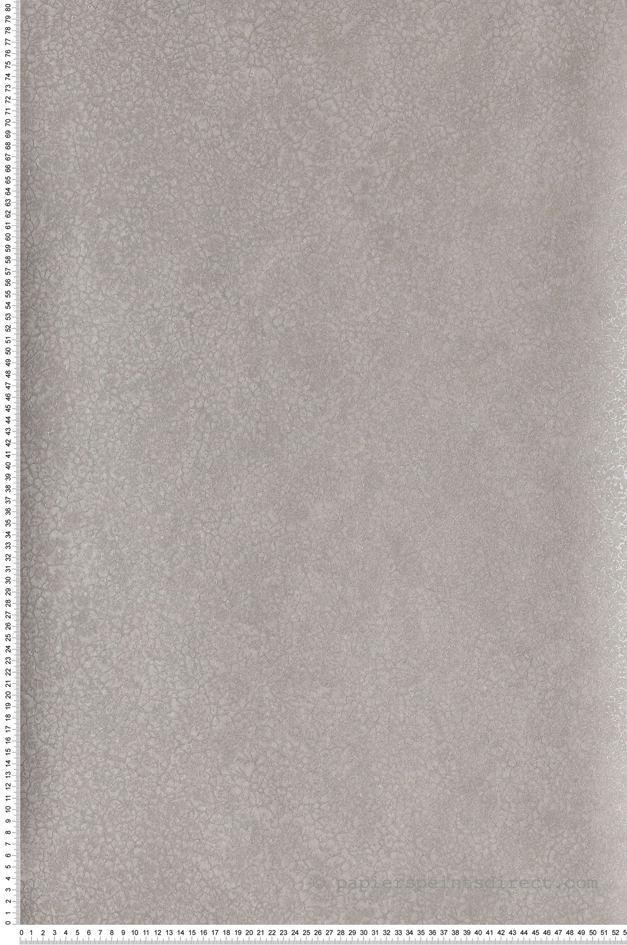 Papier peint velouté Obsessive gris argent - Blossom de Casamance | Réf. CAS-72350247