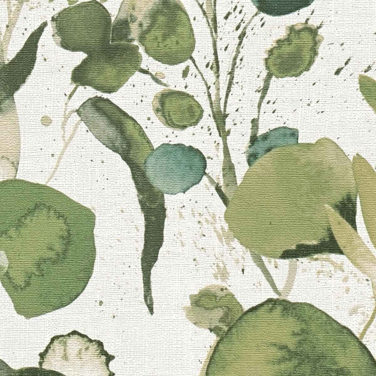 Papier peint Herbier Aquarelle vert - Aquarell Dreams d'A.S. Création AMB4| Réf. AS-396971