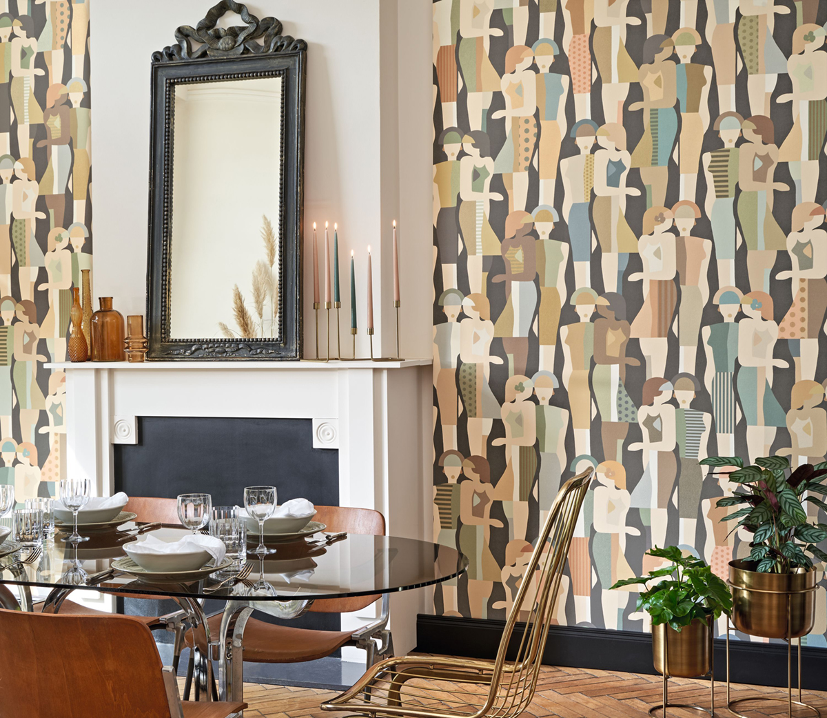 Papier peint Pailleté Fashion Week multico anthracite - Iconic de Casadéco | Réf. CONI88444808