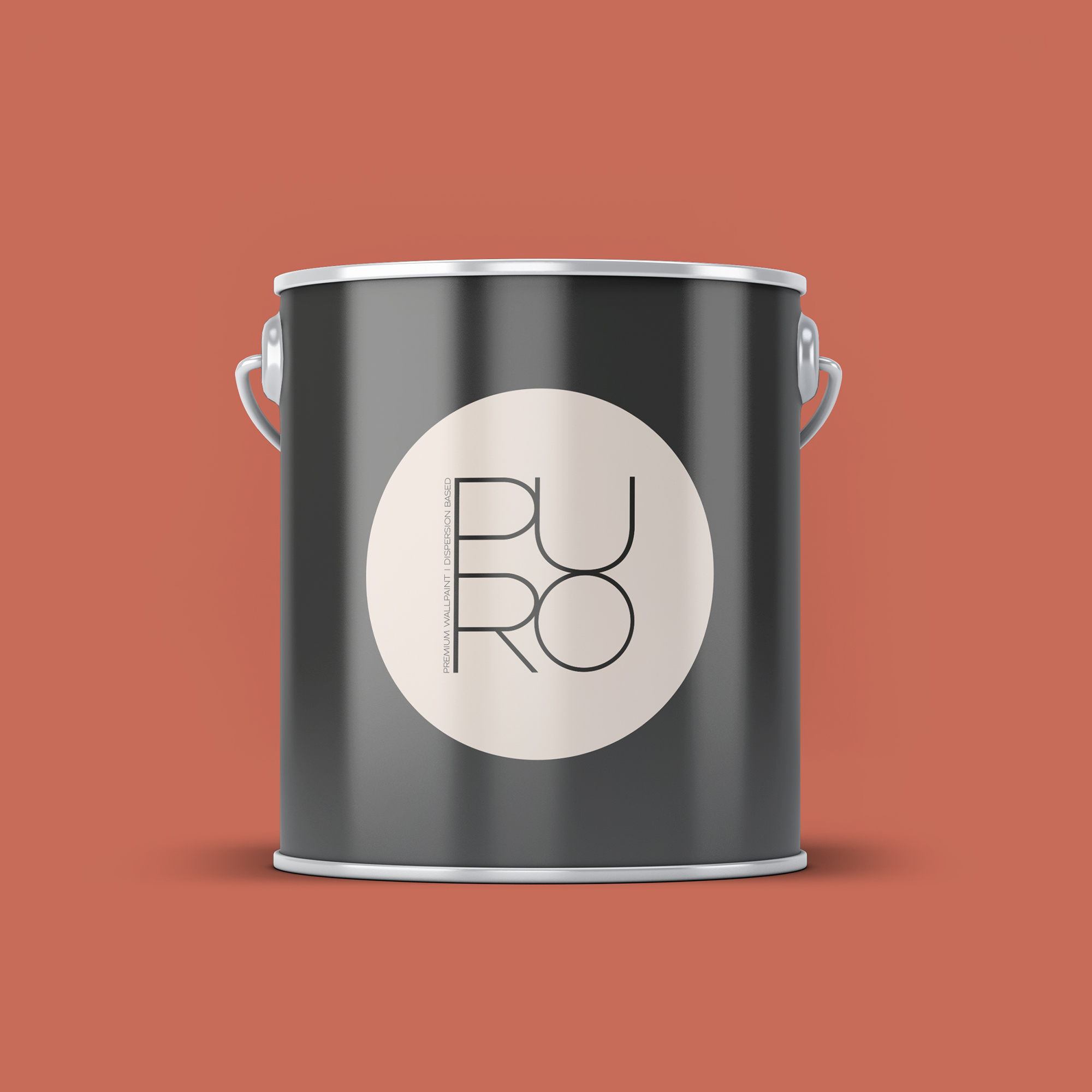 Image d'un pot de 2,5 litres de peinture Puro rouge dusty orange - c9007