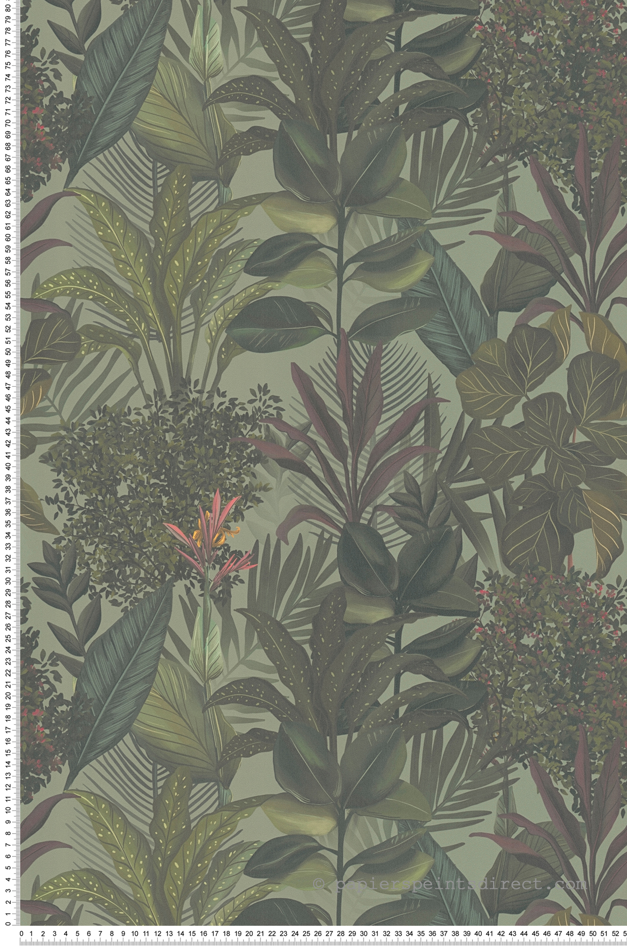 Papier peint Feuillage Luxuriant vert - Drawn Into Nature de Livingwalls | Réf. 39433-1
