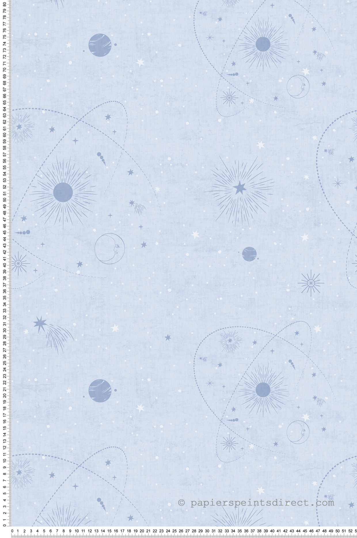 Papier peint Planète dans l'Espace bleu - Lilly & Luis d'A.S. Création | Réf. AS-771312