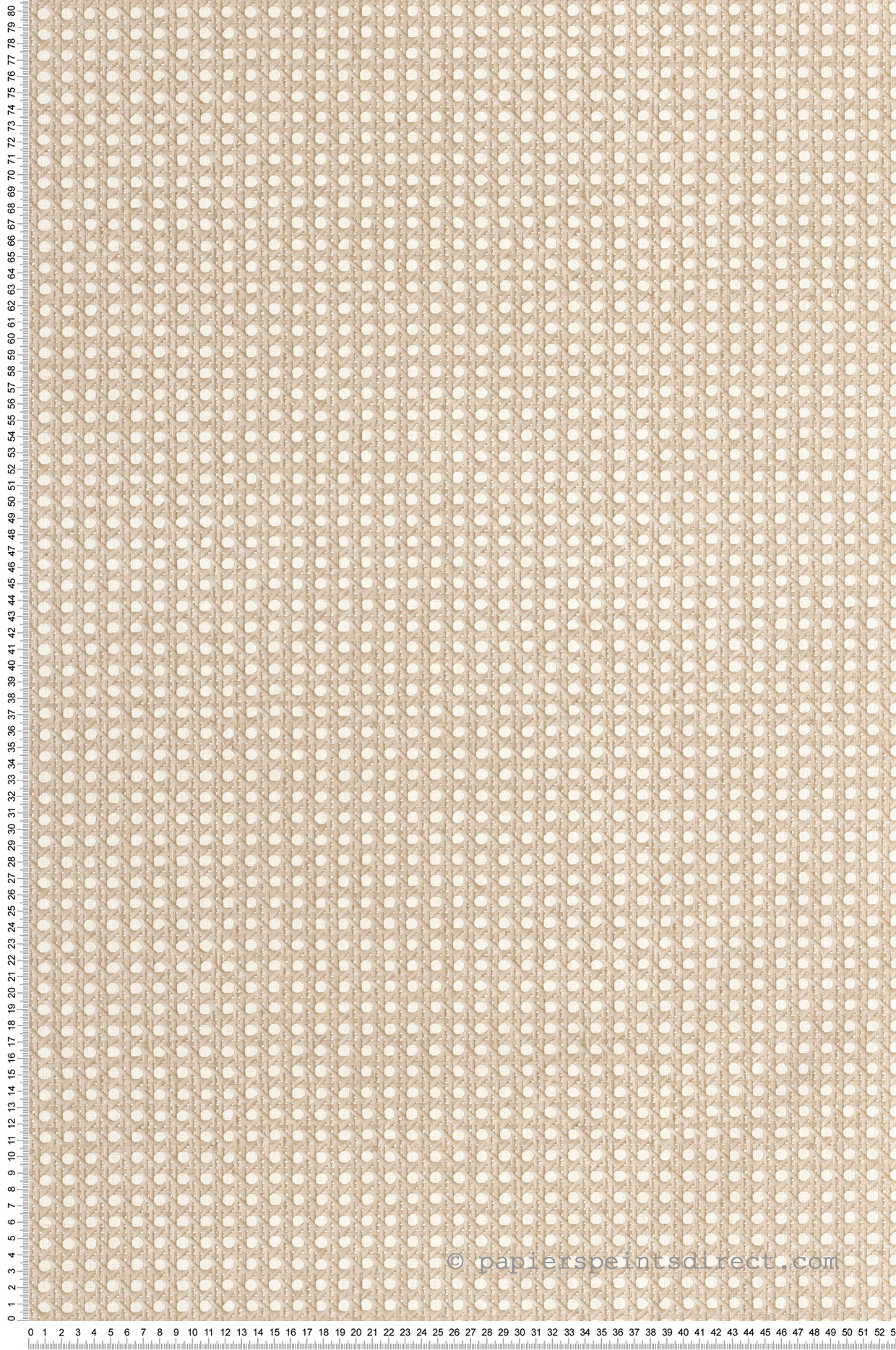 Papier peint Cannage Rotin Tissé beige - Matières de Casélio | Réf. MMT106022050