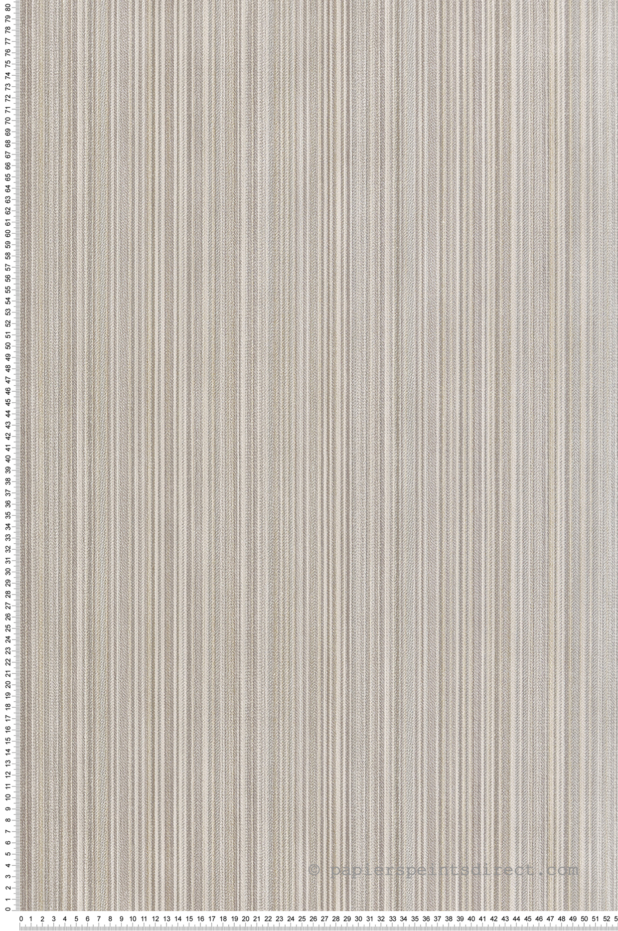 Papier Peint Rayure Tissée Paillettes beige doré - Venezia d'Ugépa | Réf. UGP-M66507