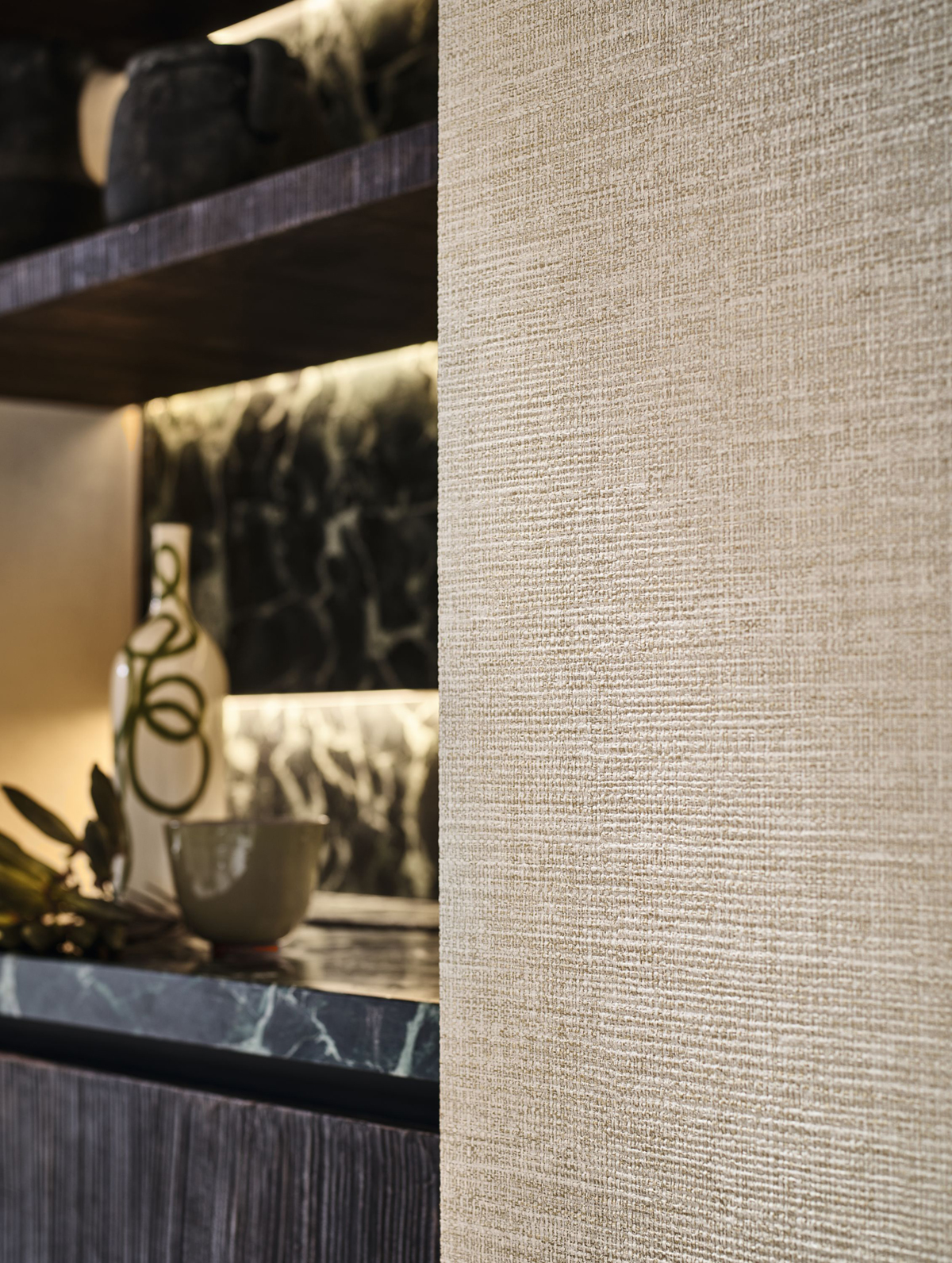 Papier peint Faux-uni Carioca vanille - Golfe du Bengale de Casamance AMB2 | Réf. CAS-B74250304