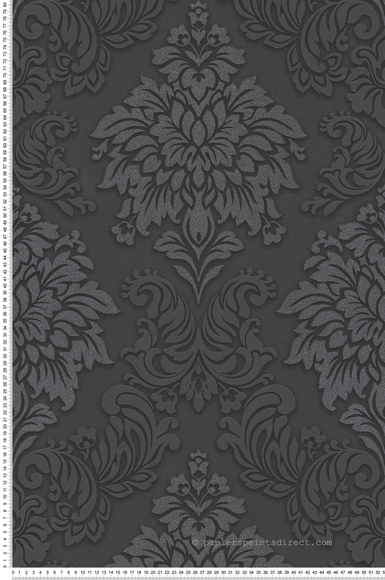 Papier peint Baroque anglais noir - Metropolitan Stories d'AS Création | Réf. SP14628