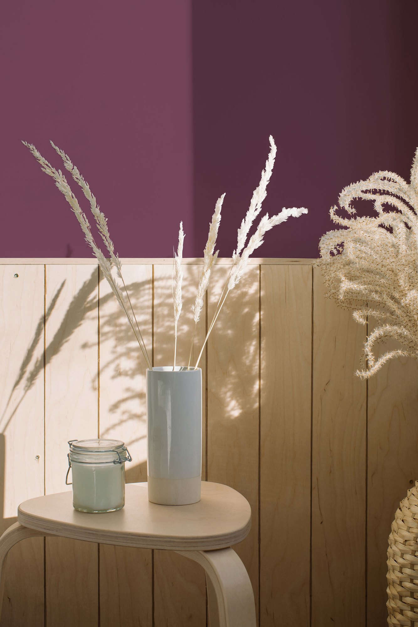 Photo numéro 2 d'une pièce avec un mur peint avec la peinture  Puro violet lovely rose  - c2012