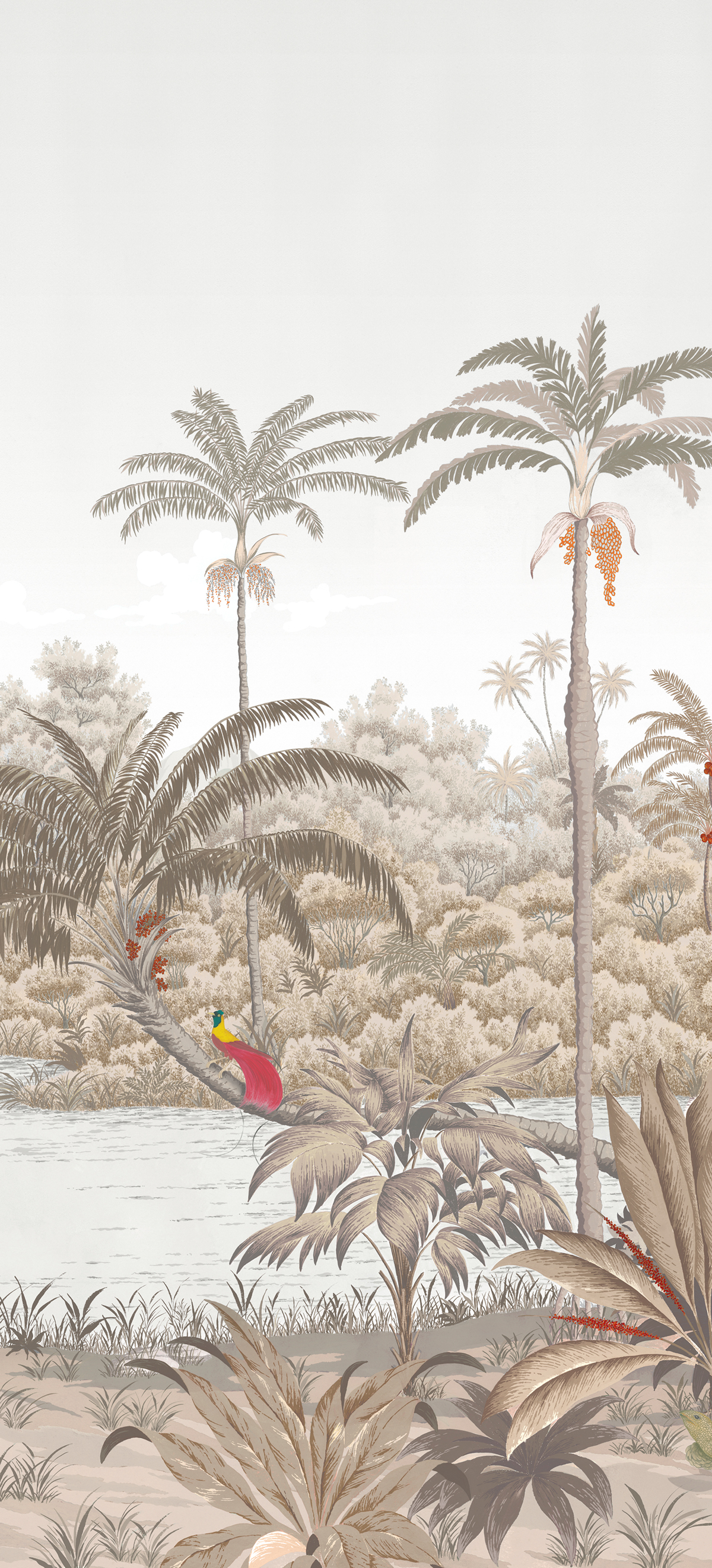 Papier peint panoramique Rivière des parfums Sépia C 7/8/9 - Isidore Leroy