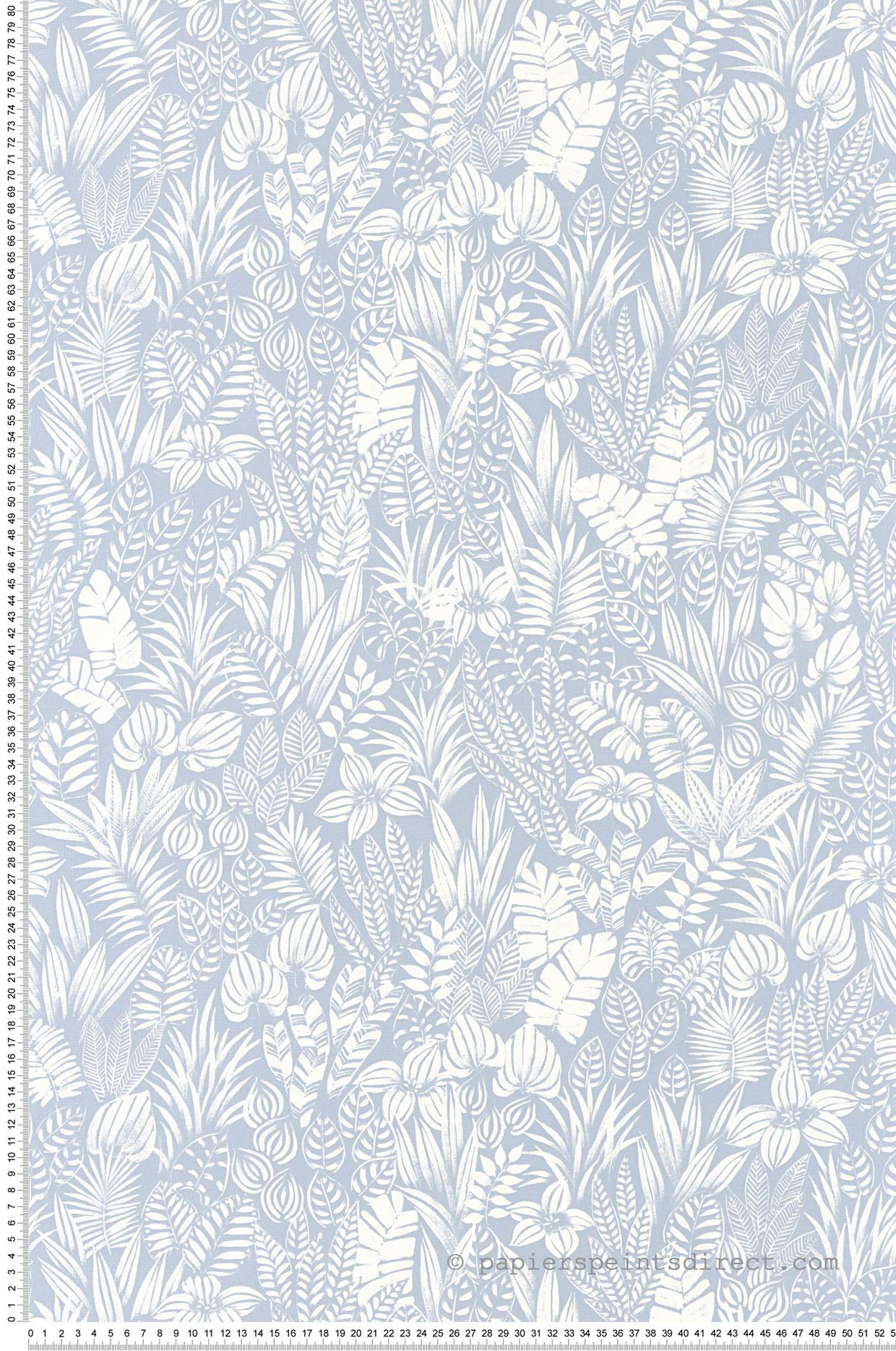 Papier peint Jungle Napa Valley bleu blanc - California de Casadéco | Réf. CALF88826161