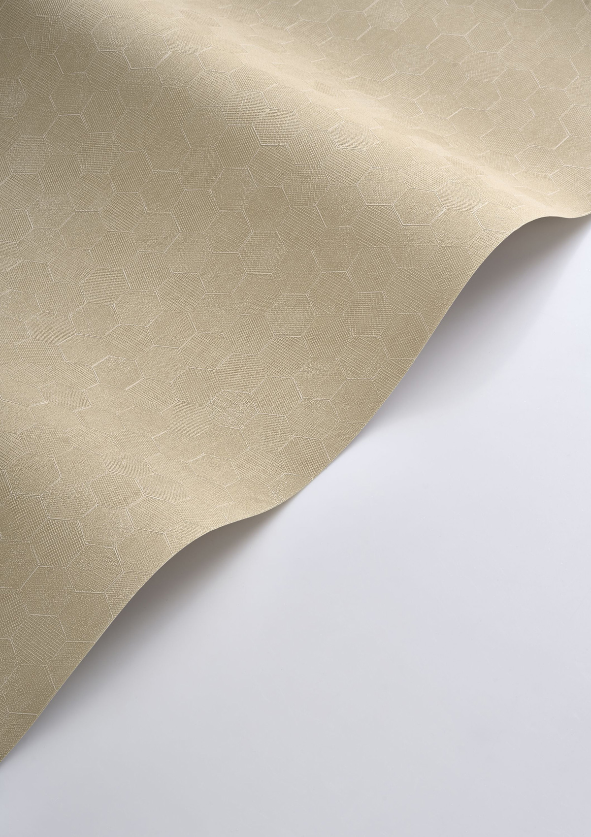 Papier peint Hexagone Meli beige sable - Solaris de Casadéco ROLL | Réf. SOLA201911497
