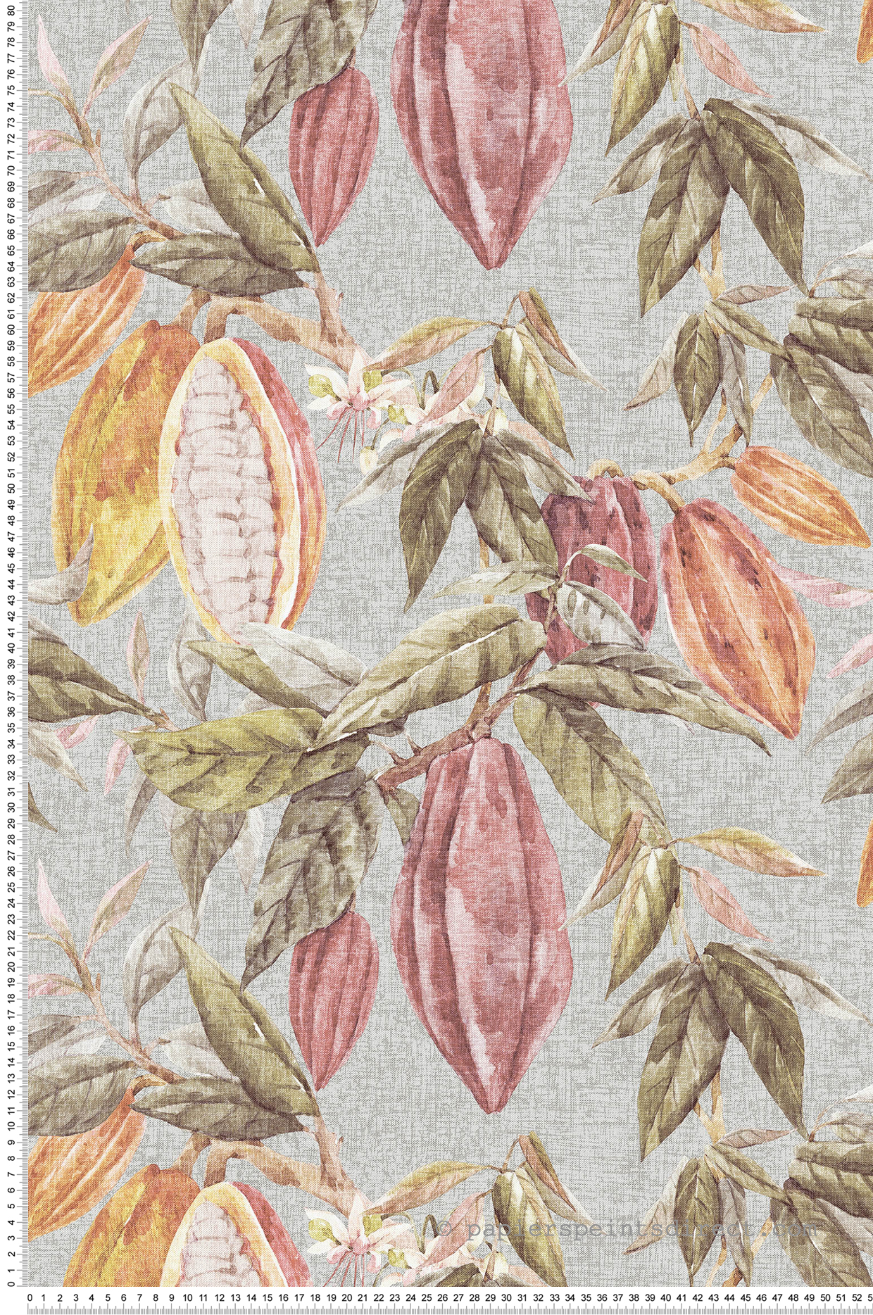 Papier peint Cacao Fève gris rose - Fidji de Lutèce | Réf. LTC-8500-5