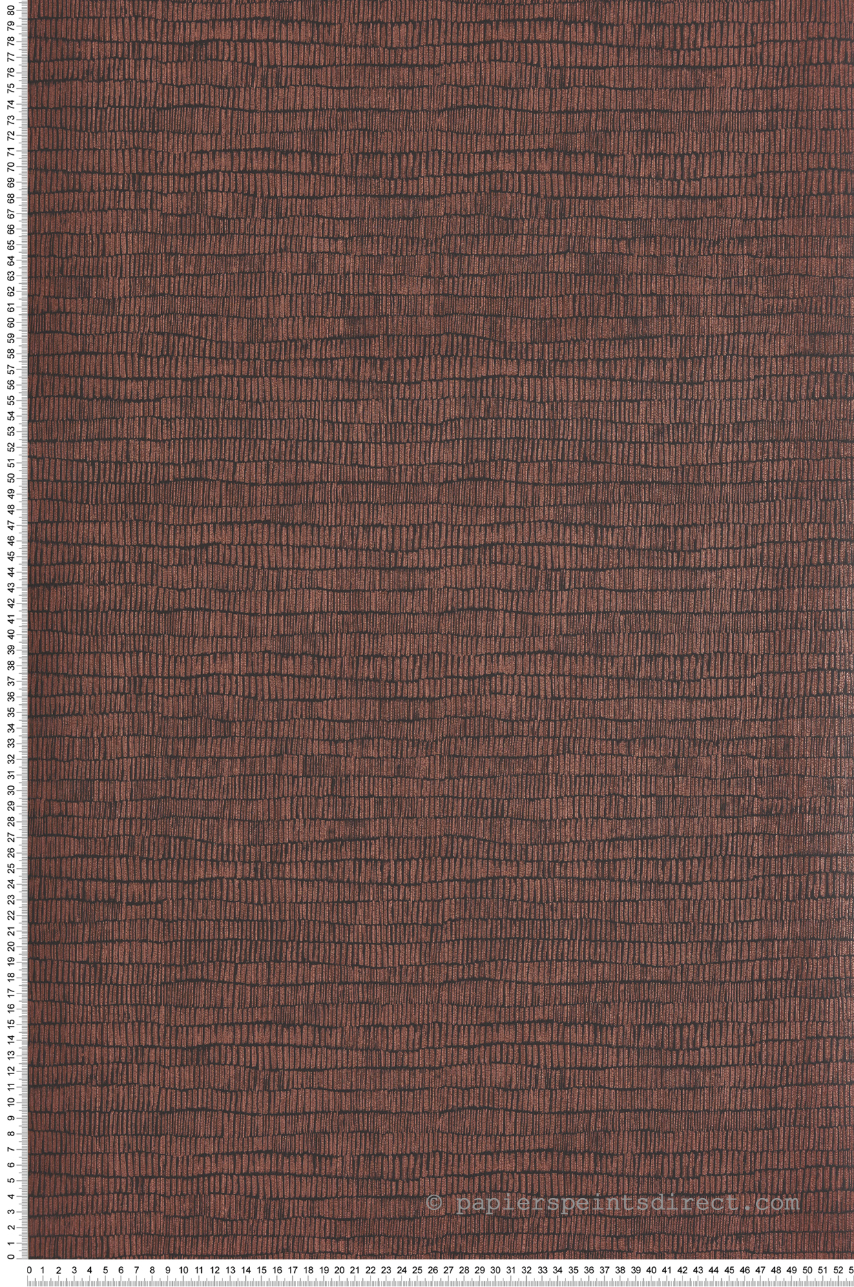 Papier peint Ethnique Lusus marron métallisé - Romance de Masureel | Réf. MAS-ROM404