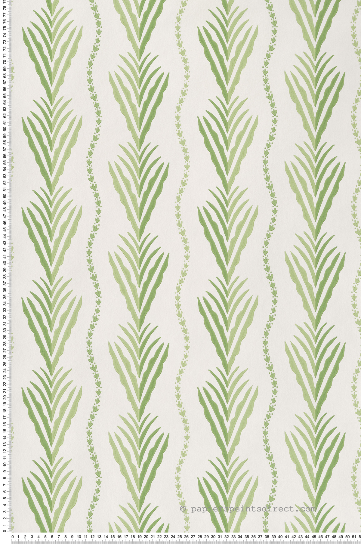 Papier peint Feuille Meridor vert - Signature de Nina Campbell | Réf. OSB-NCW4494-03