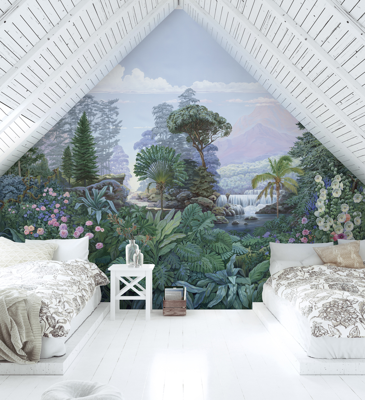 Papier peint panoramique Firone Jungle Equatorial A - 1/2/3 - Isidore Leroy