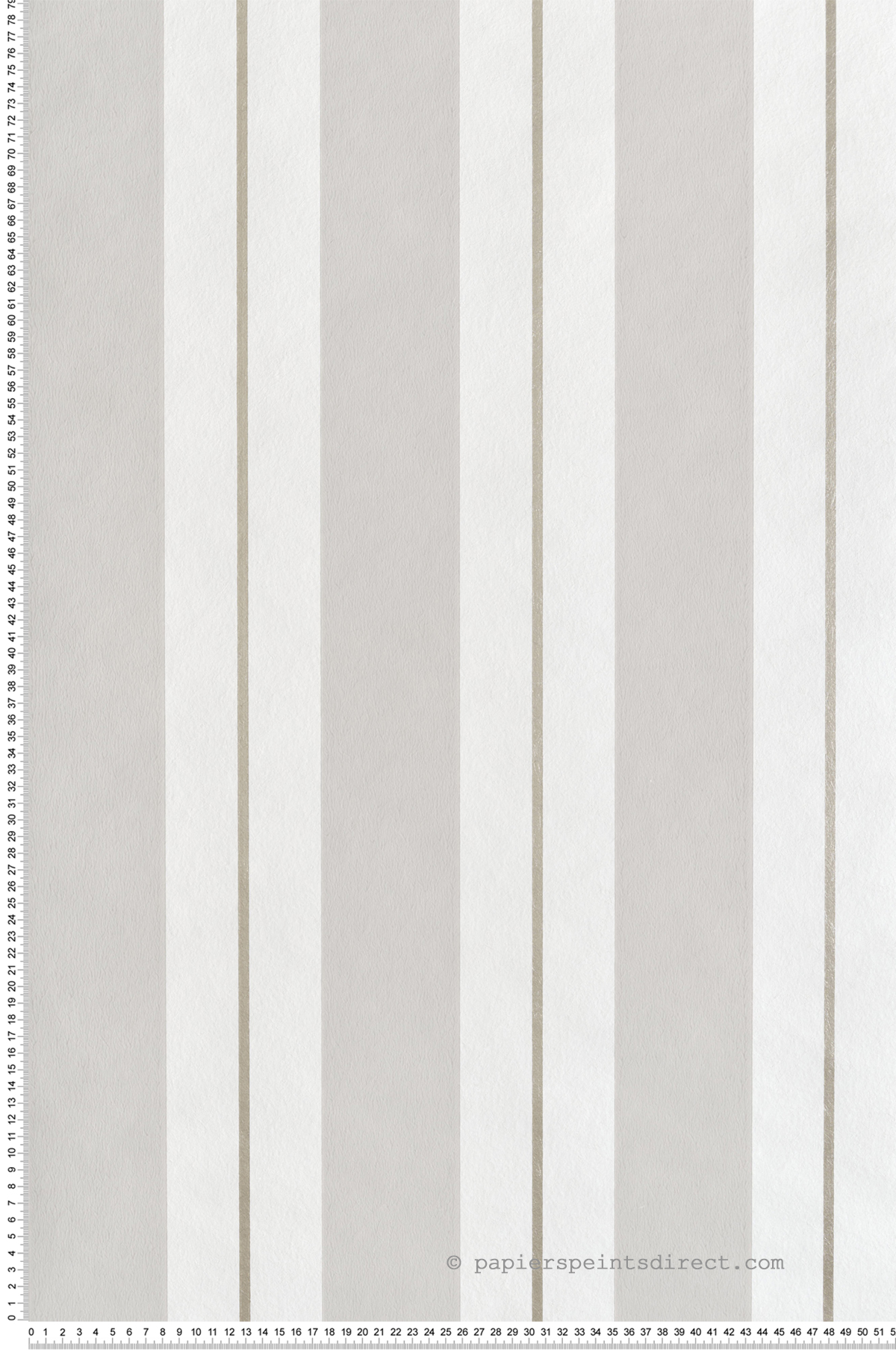 Papier peint Rayure Classique Bramante gris argenté - Alberti d'Osborne & Little | Réf. OSB-W7980-07