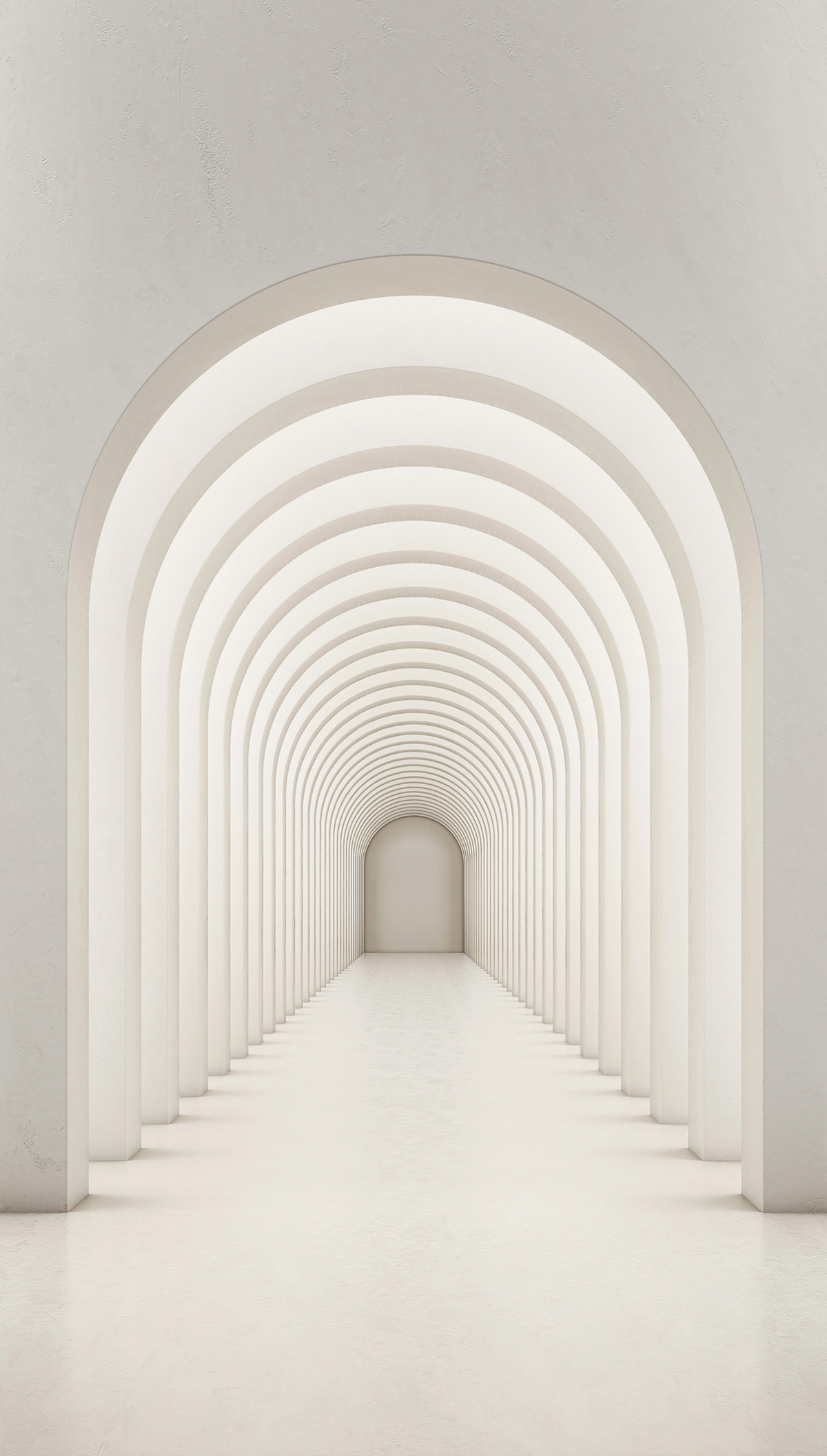 Papier peint panoramique Couloir 3D blanc - The Wall d'A.S. Création | Réf. AS-382821