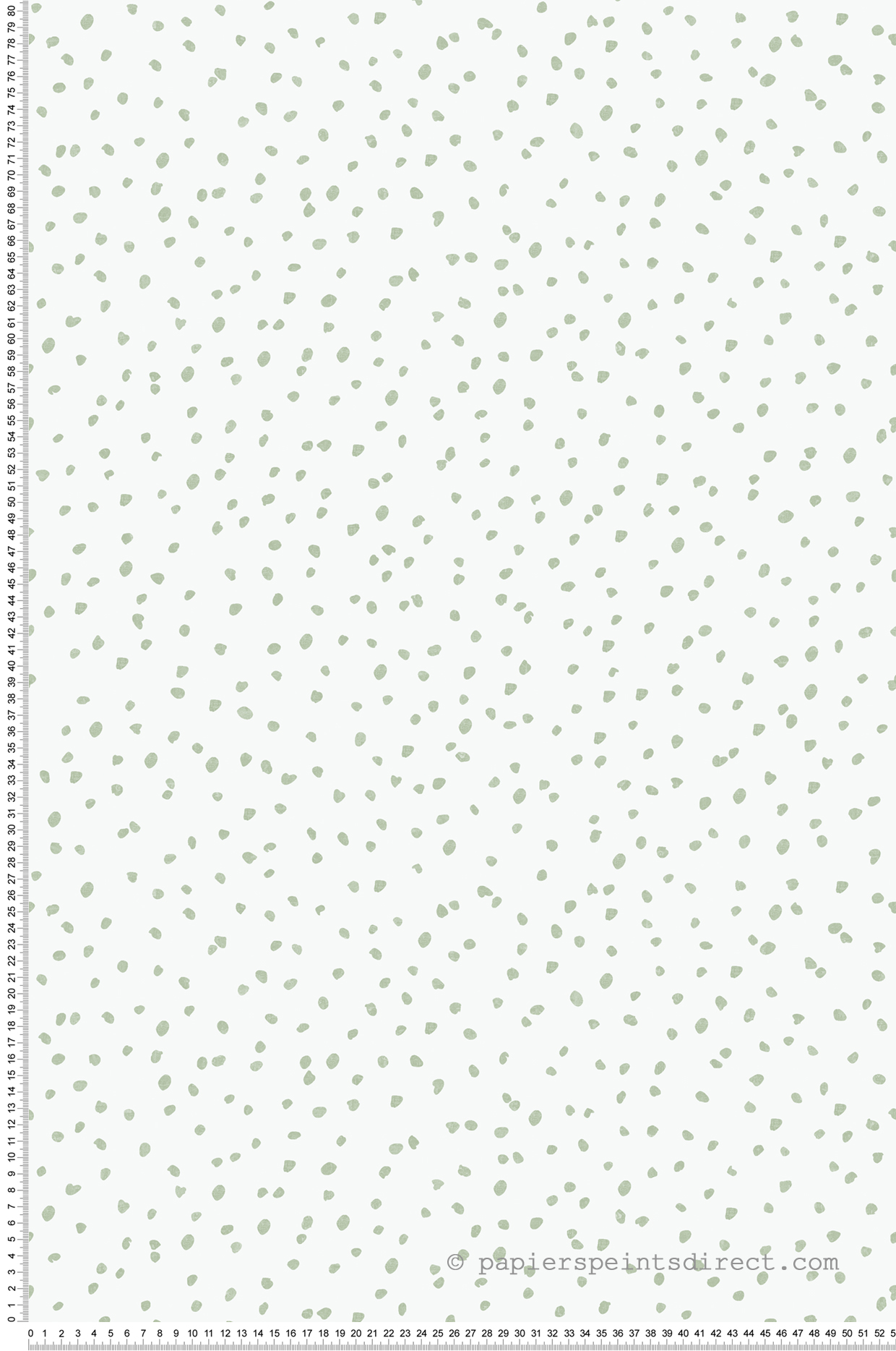 Papier peint Pois Irrégulier vert - La belle histoire d'Ugépa | Réf. UGP-L99304