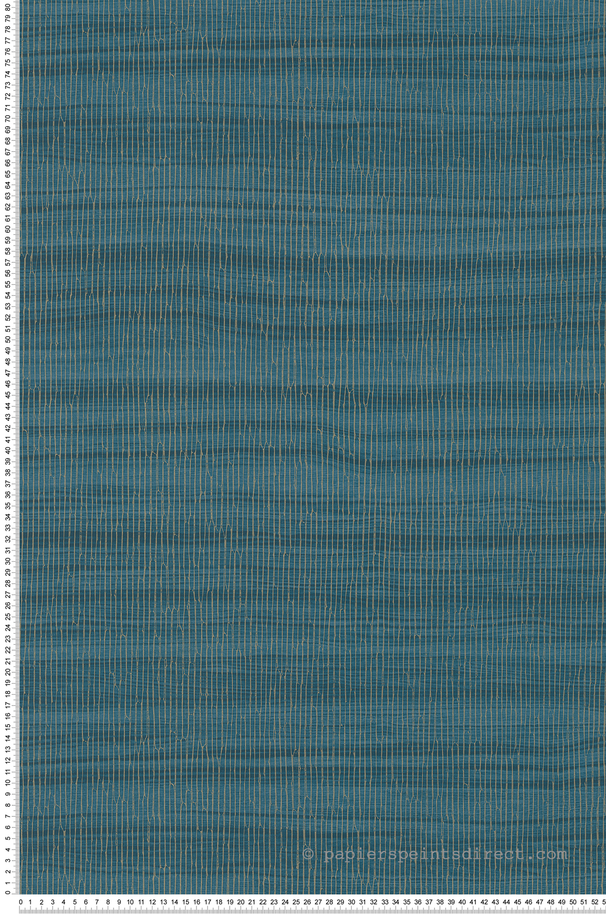 Papier peint Faux Uni Végétal bleu foncé doré - Santal de Montecolino | Réf. MC-CU1006