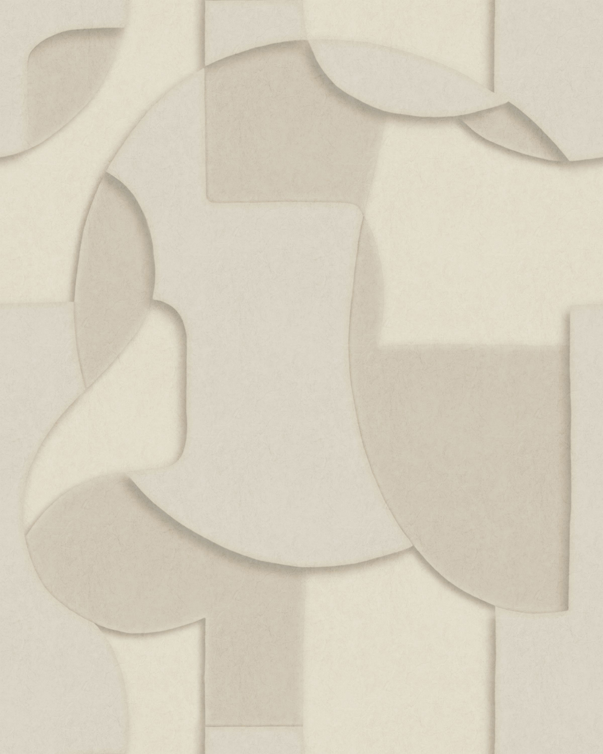 Papier peint panoramique Trompe l'oeil Toosoft S beige lin 200x250 - Wonderwalls de Casadéco | Réf. WDWS89081105