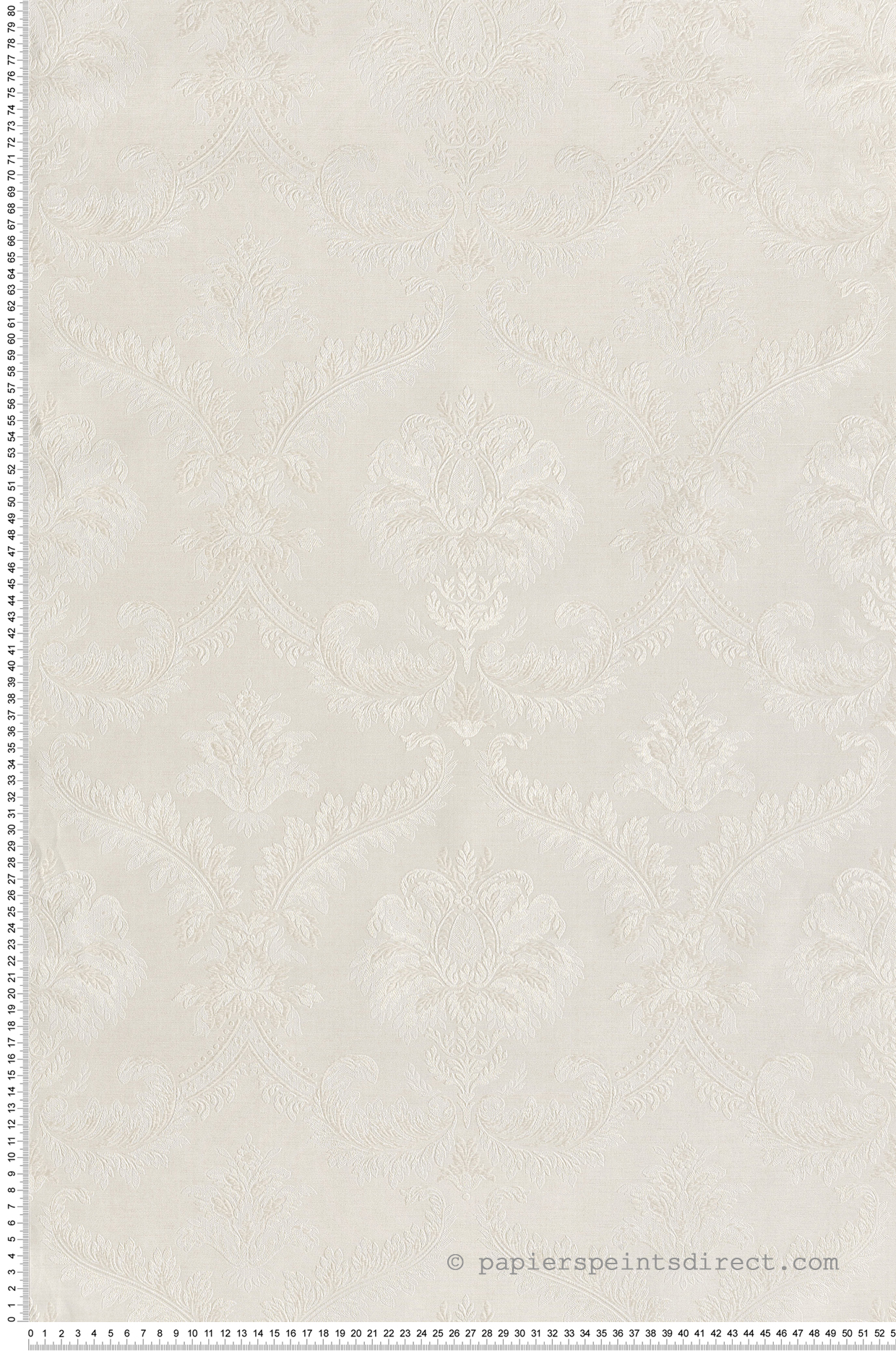 Papier peint Médaillon Baroque ivoire nacré - Opera de Montecolino | Réf. MC-OP33330