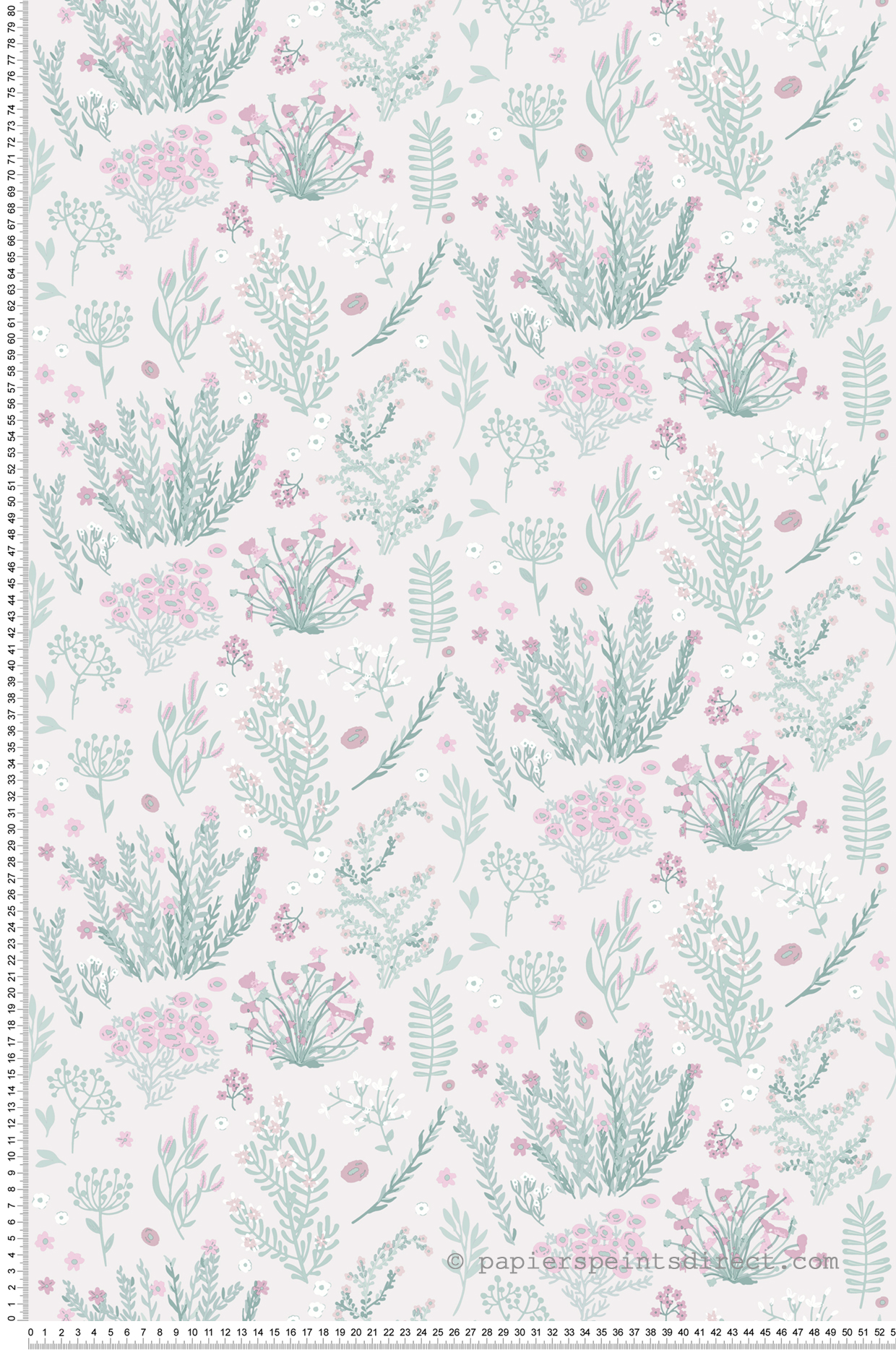 Papier peint Mini Fleurs rose - La belle histoire d'Ugépa | Réf. UGP-A90603