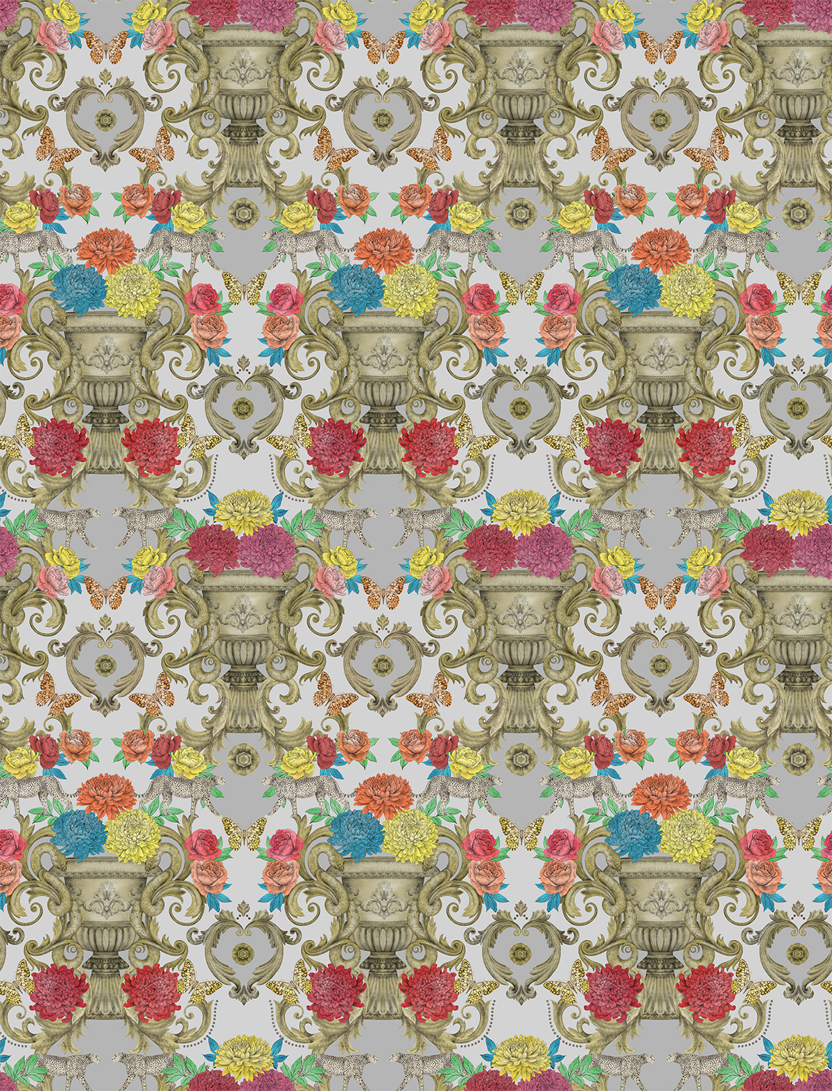 Papier peint Exotique Château gris - DayDreams & The Wallpaper Collection de Matthew Williamson | Réf. OSB-W7490-01