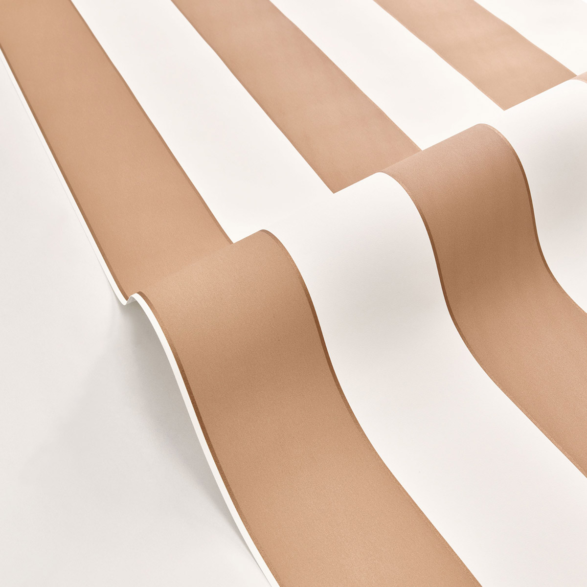 Papier peint Rayures Golden Lines terracotta cuivré - Basics de Casélio | Réf. BAI101074044