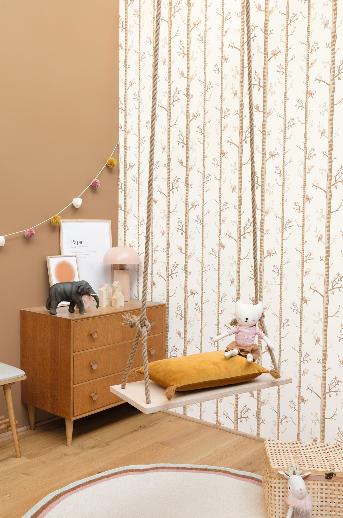 Papier peint Uni camel - Once Upon A Time 2 de Casadéco | Réf. OUTD69862050