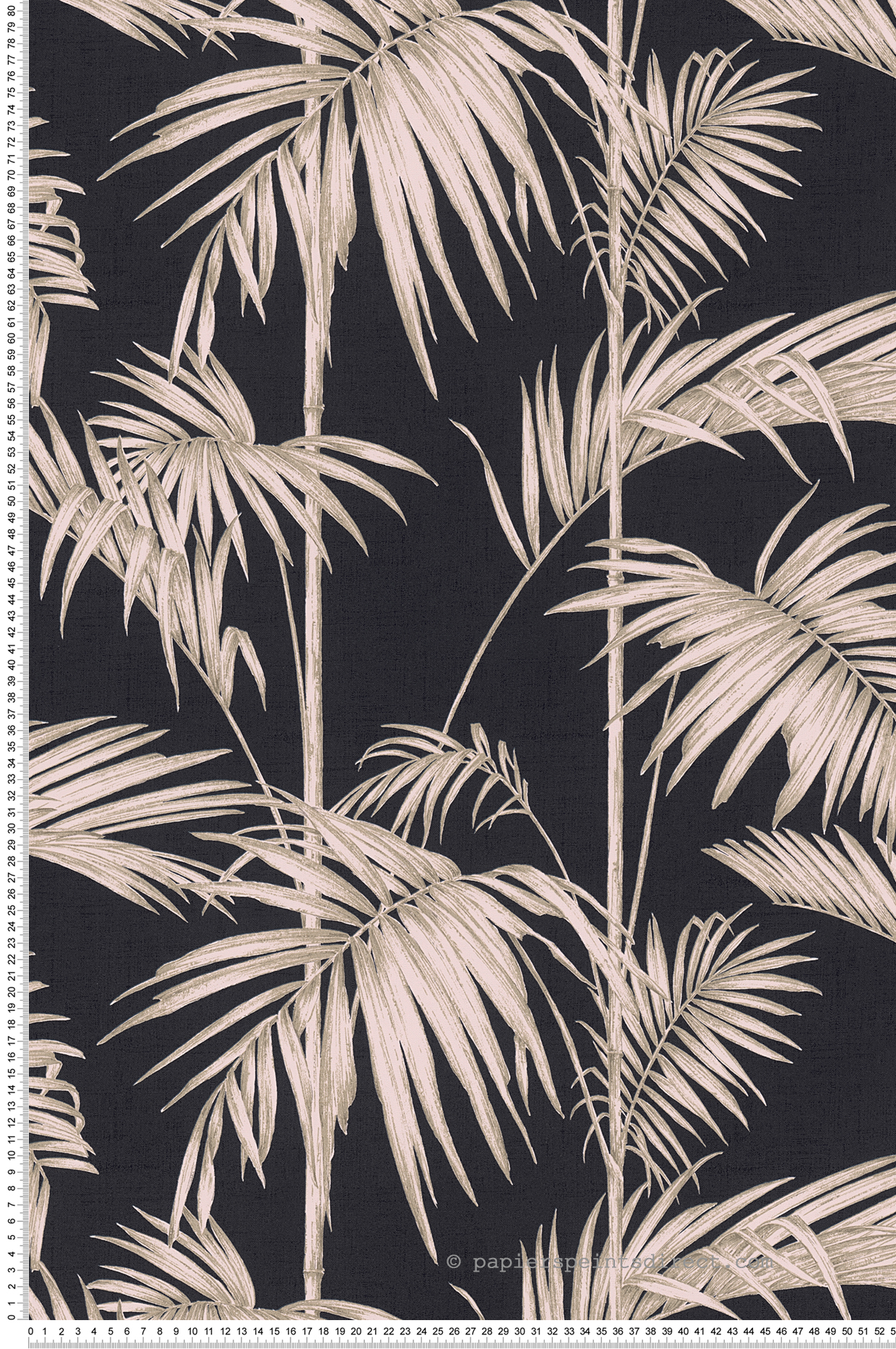 Papier peint Palmes rose noir - Metropolitan Stories d'AS Création | Réf. SP14656