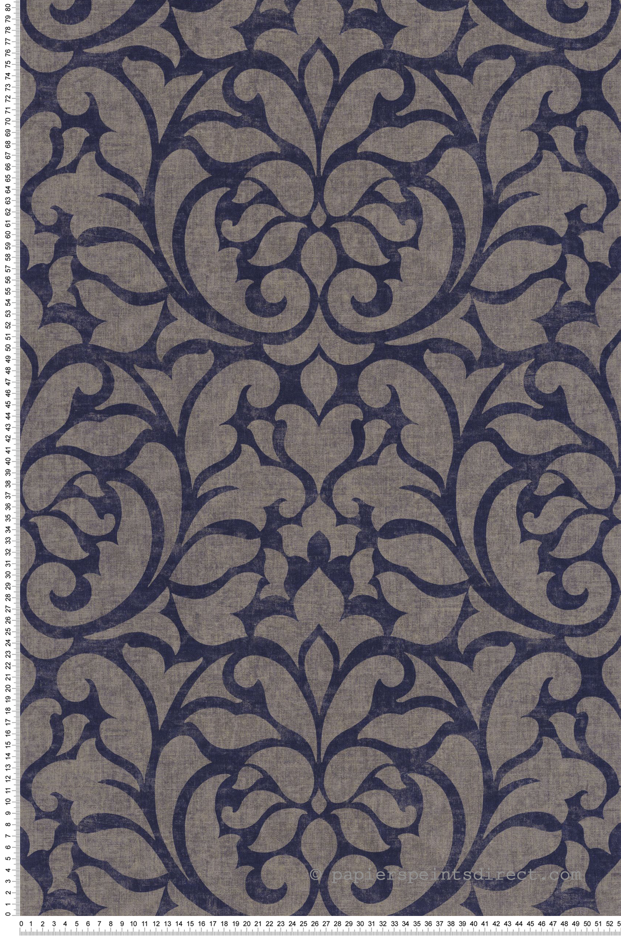 Papier peint Baroque Opéra bleu roi et doré - Vienne de Casadéco | Réf. VIEN87346504
