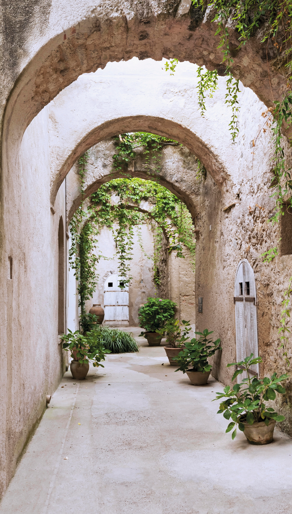 Papier peint panoramique Ruelle marron vert - Reality 4 de Lutèce | Réf. LTC-51221807