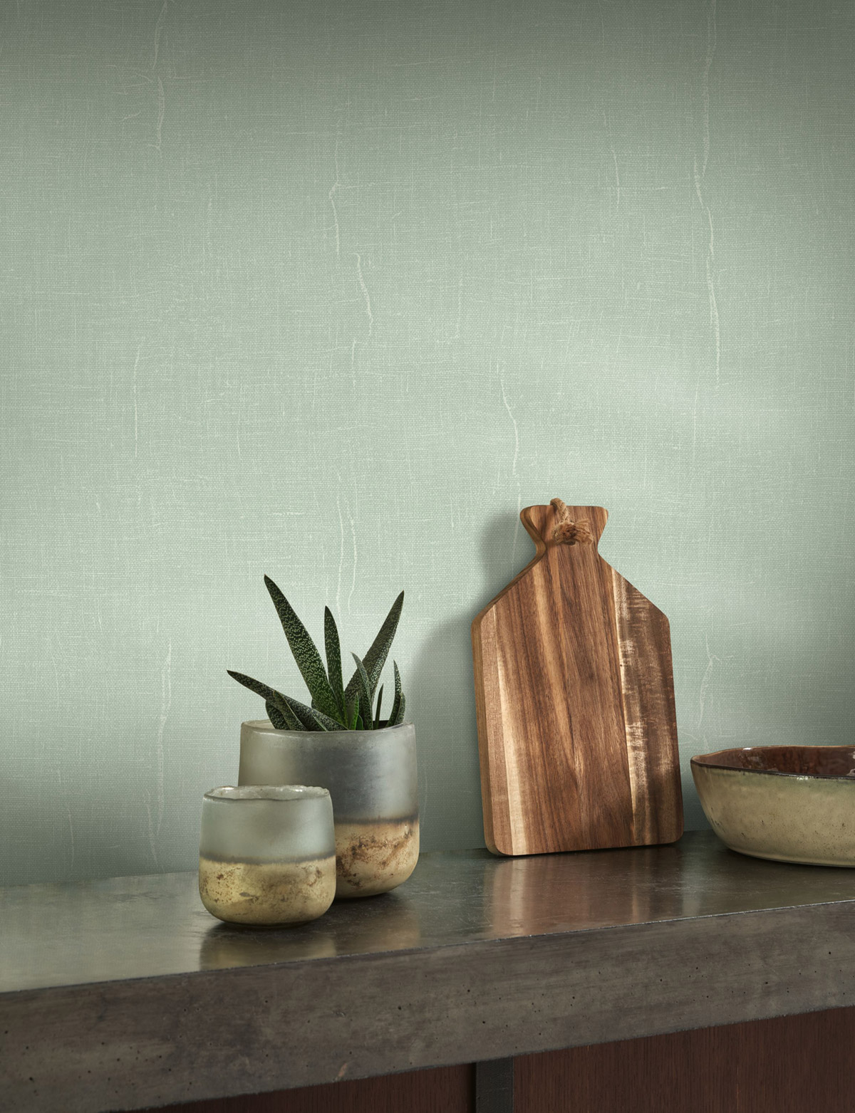 Papier peint Uni Etamine vert céladon - Etamine de Casadéco | Réf. ETAM200257373