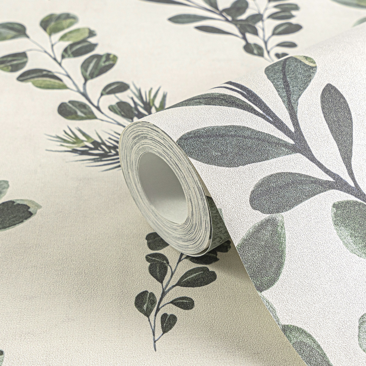 Papier peint Scandinave Feuille vert - Anna D'Andrea d'A.S. Création AMB4| Réf. AS-782211