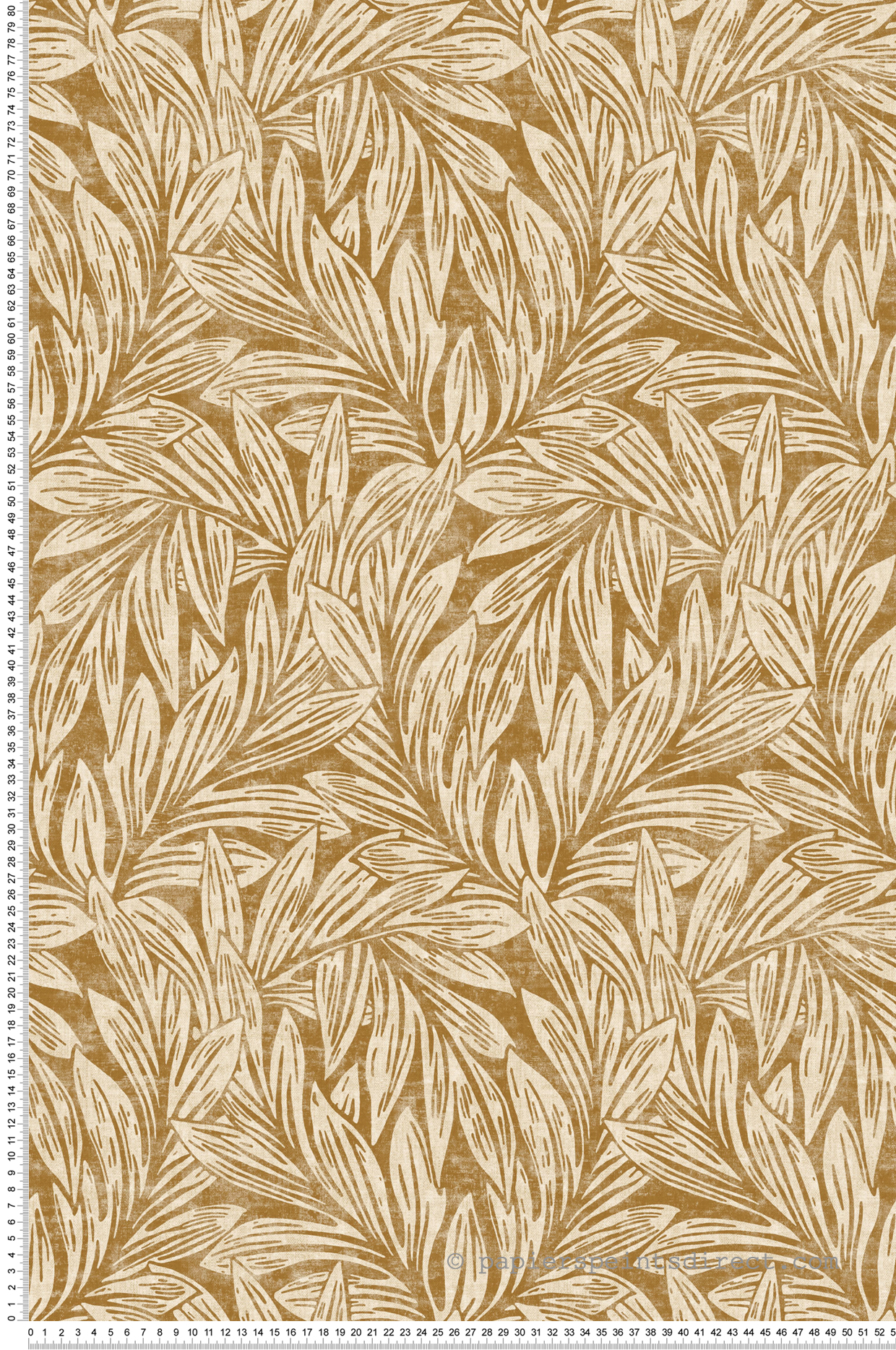 Papier peint Feuillage Danube ocre - Vienne de Casadéco | Réf. VIEN87372731