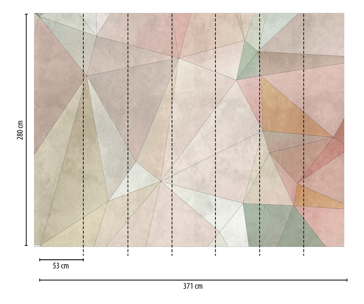 Papier peint panoramique Triangle Acidulé - The Wall d'A.S. Création | Réf. AS-382861