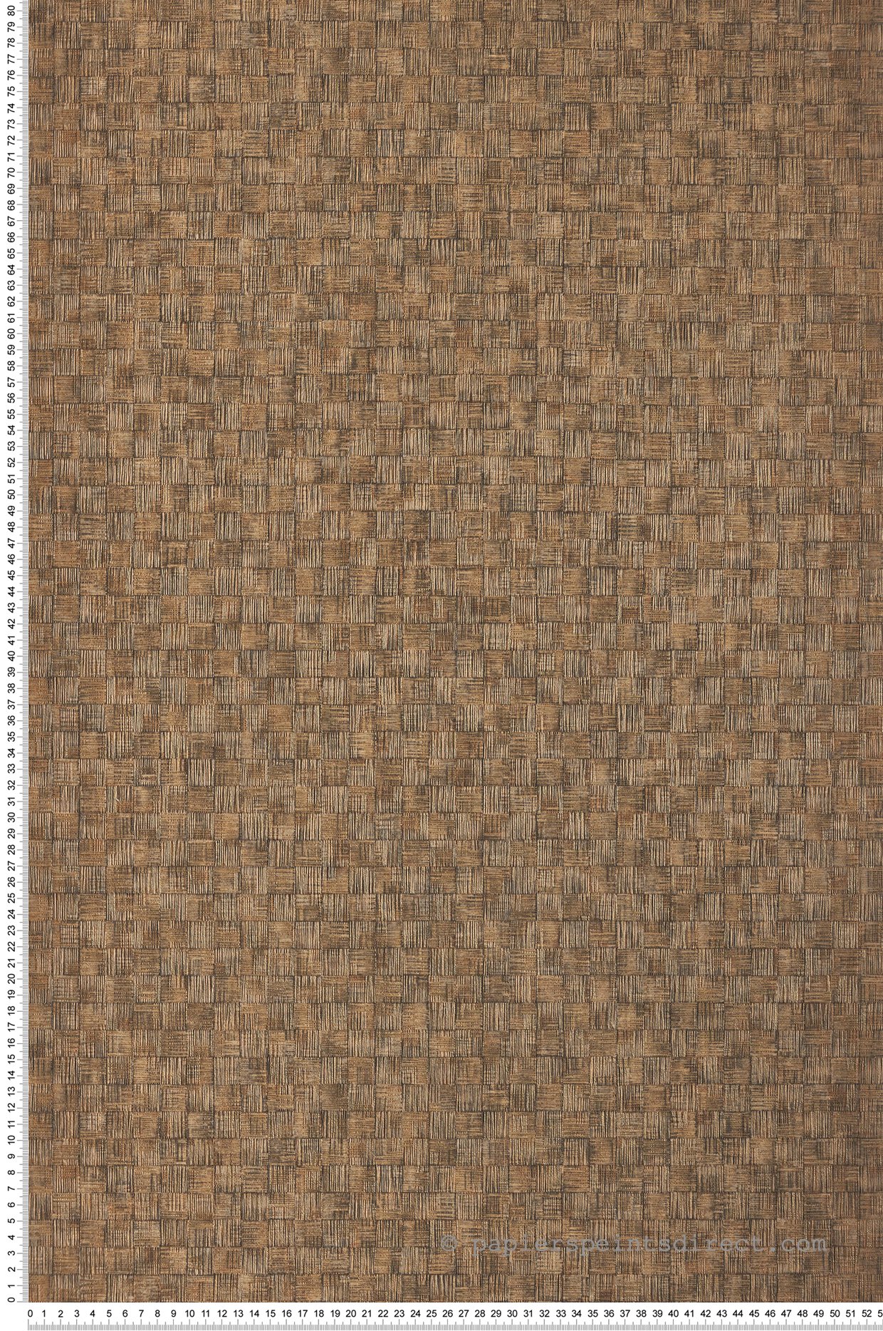 Papier peint Géométrique Damier camel et irisé - Gingko de Casadéco | Réf. GINK86251510