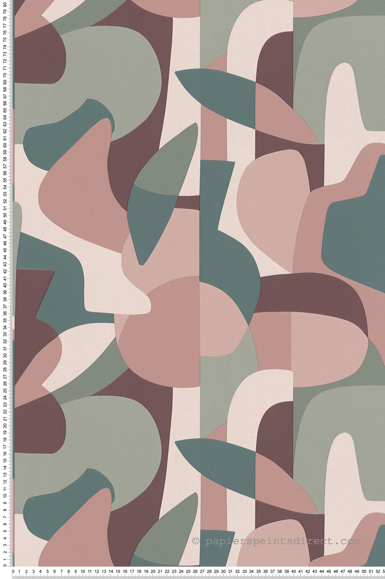 Papier peint Forme Design Origine rose - Abaca de Lutèce | Réf. LTC-51232103