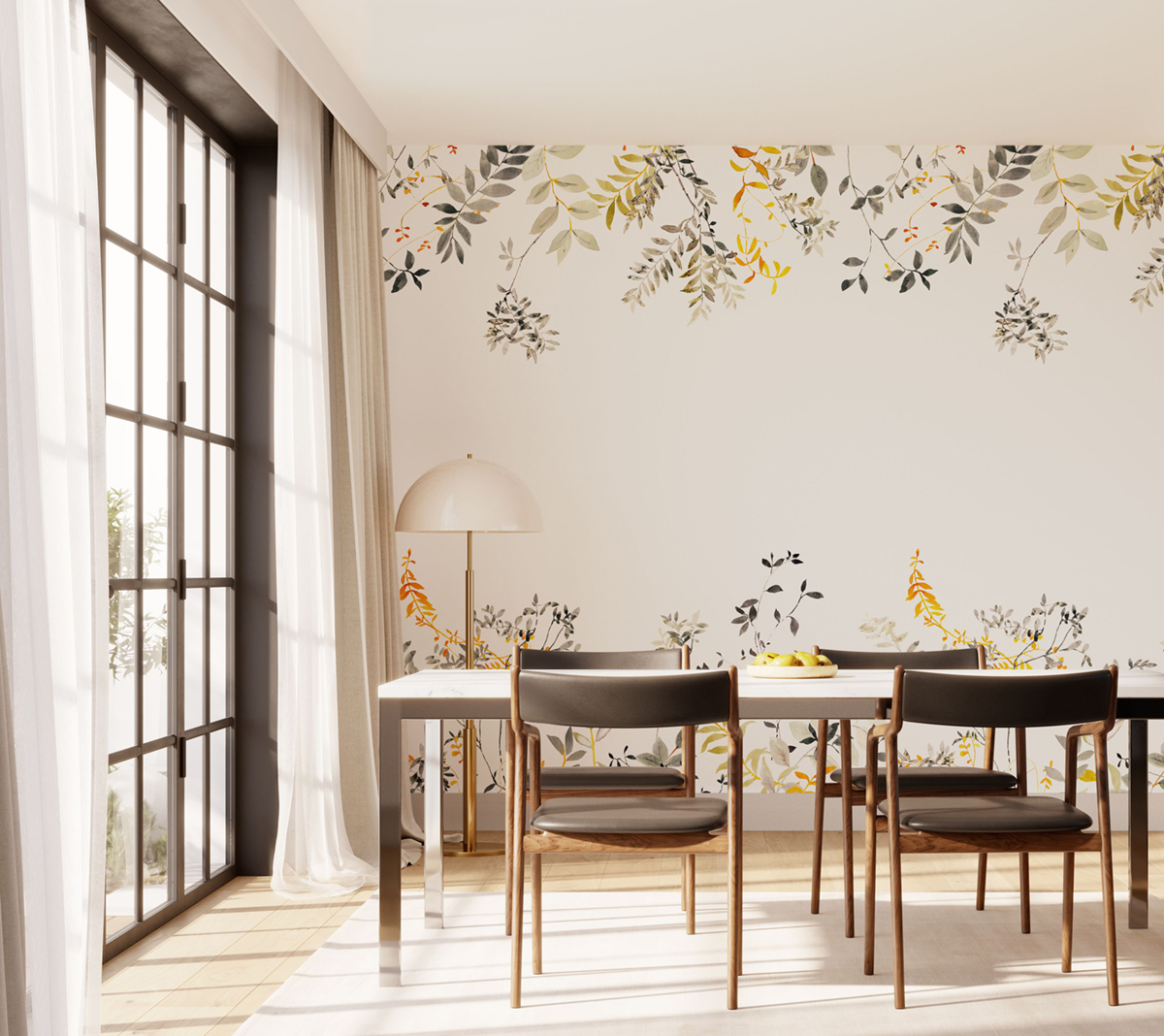 Papier peint panoramique Plante Vue du Ciel M vert 200X280 - Wonderwalls 2 de Casadéco AMB2 | Réf. WDWD200097603