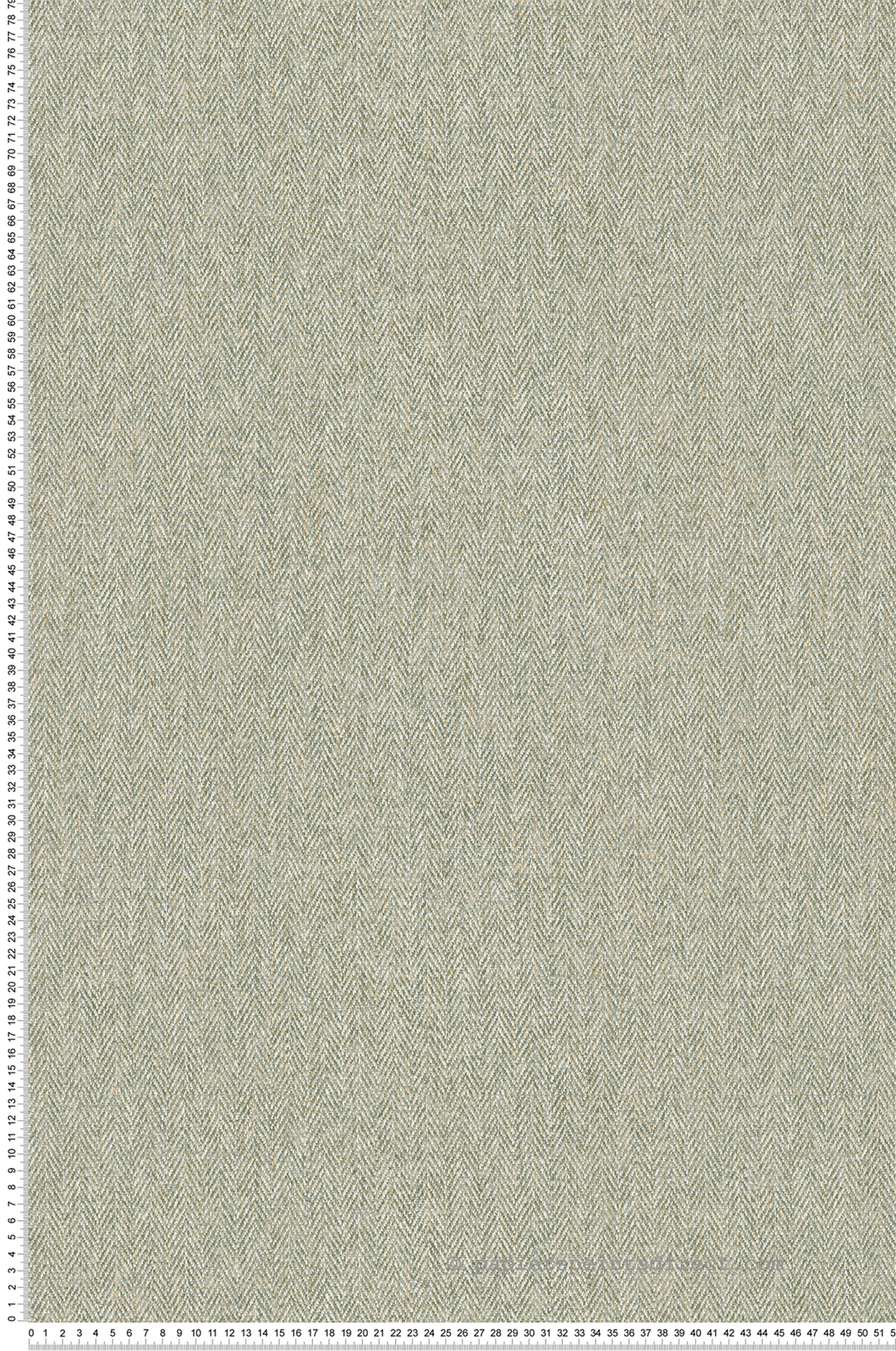 Papier peint Tweed Chevron Herringbone vert - Beaux Arts de Lutèce | Réf. LTC-M1823