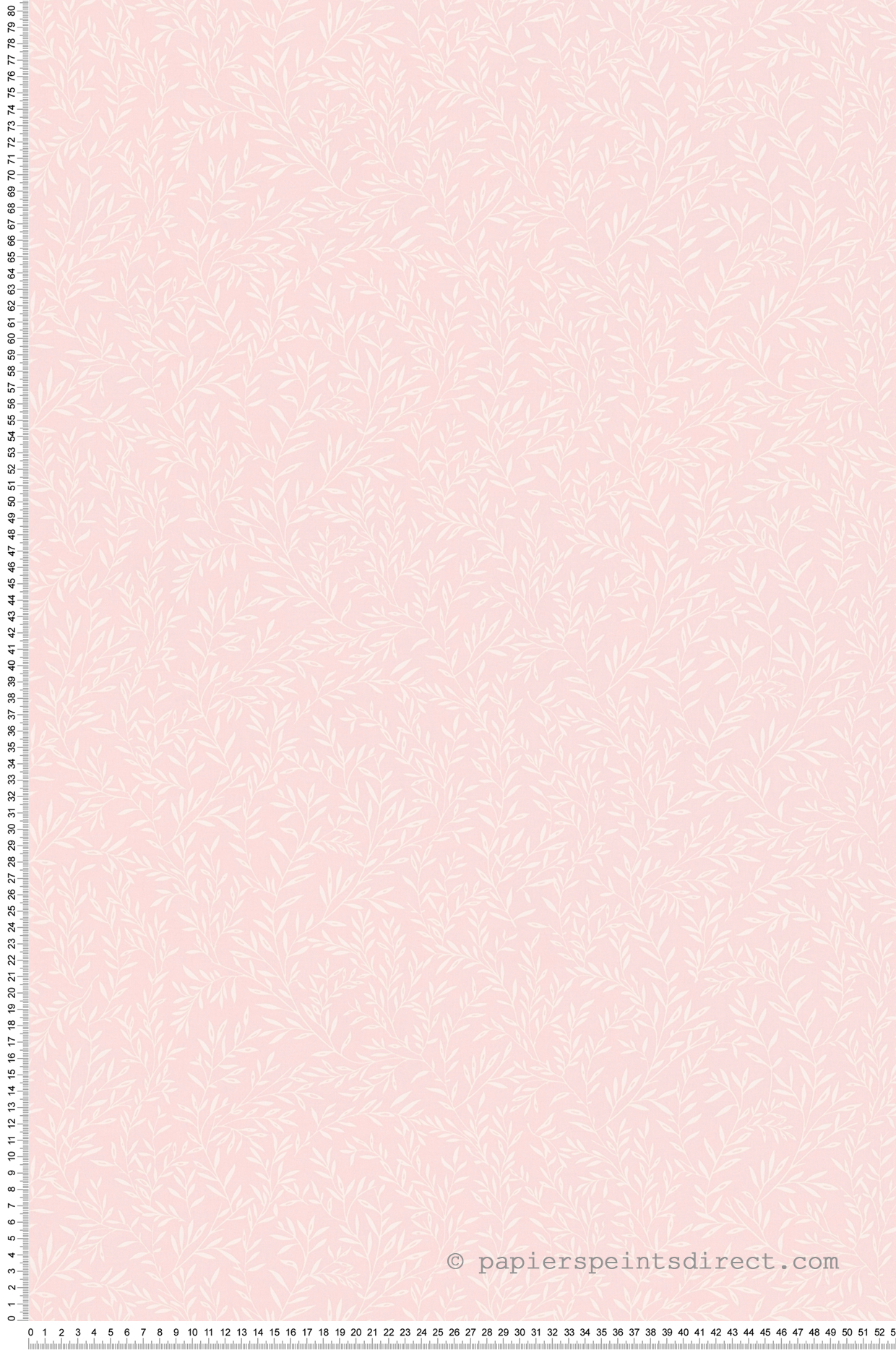 Papier peint Feuillage Vintage Olivier rose pastel - Maison Charme d'A.S. Création | Réf. AS-390733