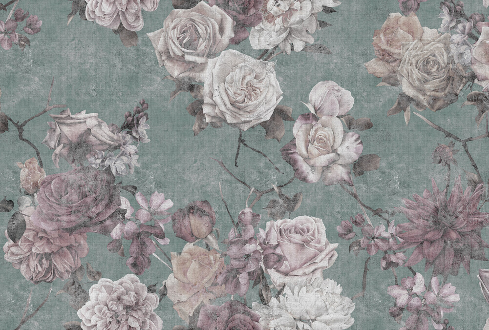 Papier peint panoramique Fleurs Sleeping beauty 2 - Référence DD114392 - Intissé 200g/m2 - Standard 400 x 270